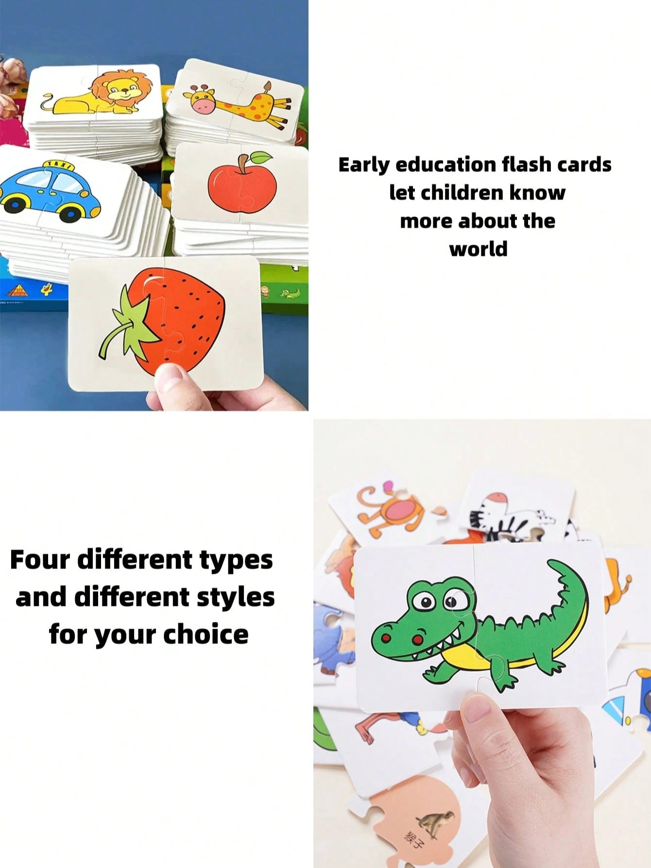 Christmas Decoration 1 Pc Children'S Puzzle Baby Matching Card Early Education Cognitive Card, Vegetables and Fruits, Transportation, Daily Necessities, Animal Cognitive Puzzle Boys and Girls Toys School, Student,Stationery,School Supplies