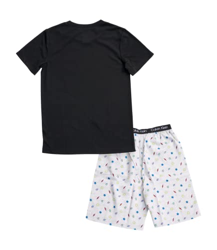 Calvin Klein Boys' Two Piece Sleepwear Top and Bottom Pajama Set