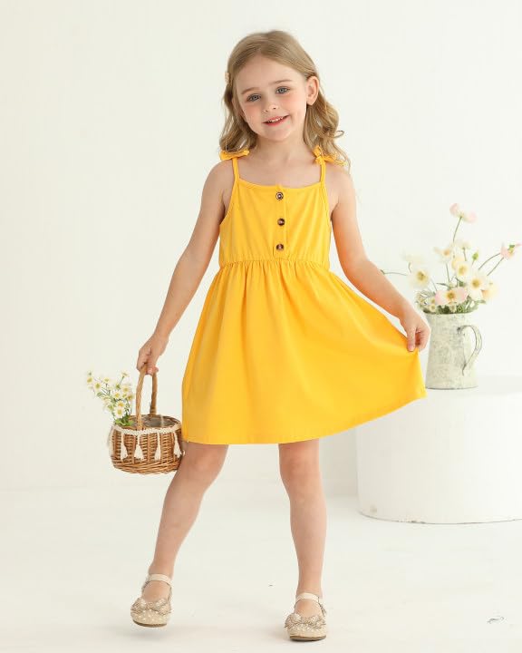 Toddler Girl Dress Little Girl Clothes Ruffle Sleeveless Multipack Floral Flamingo Striped Summer Spring Casual Dresses