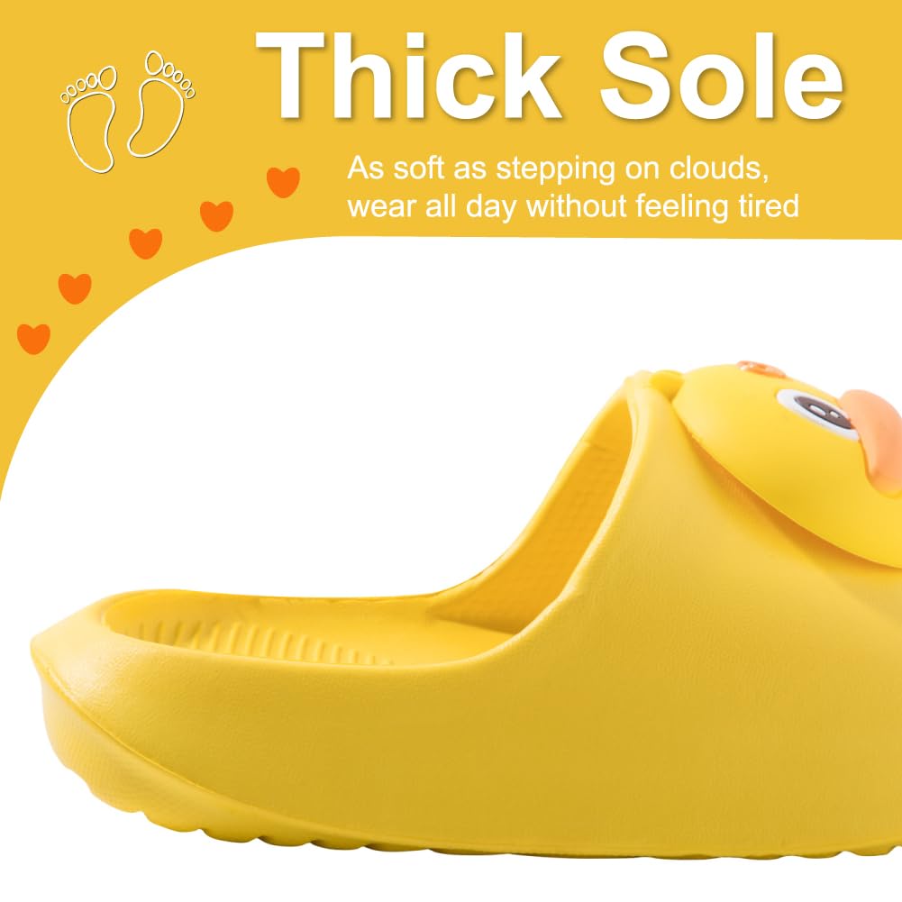 Fiedaz Kids Slides for Girls Boys Toddler Cloud Slides Animal Quick Drying Beach Slides Toddler Pool Shower Flip Flops Slippers