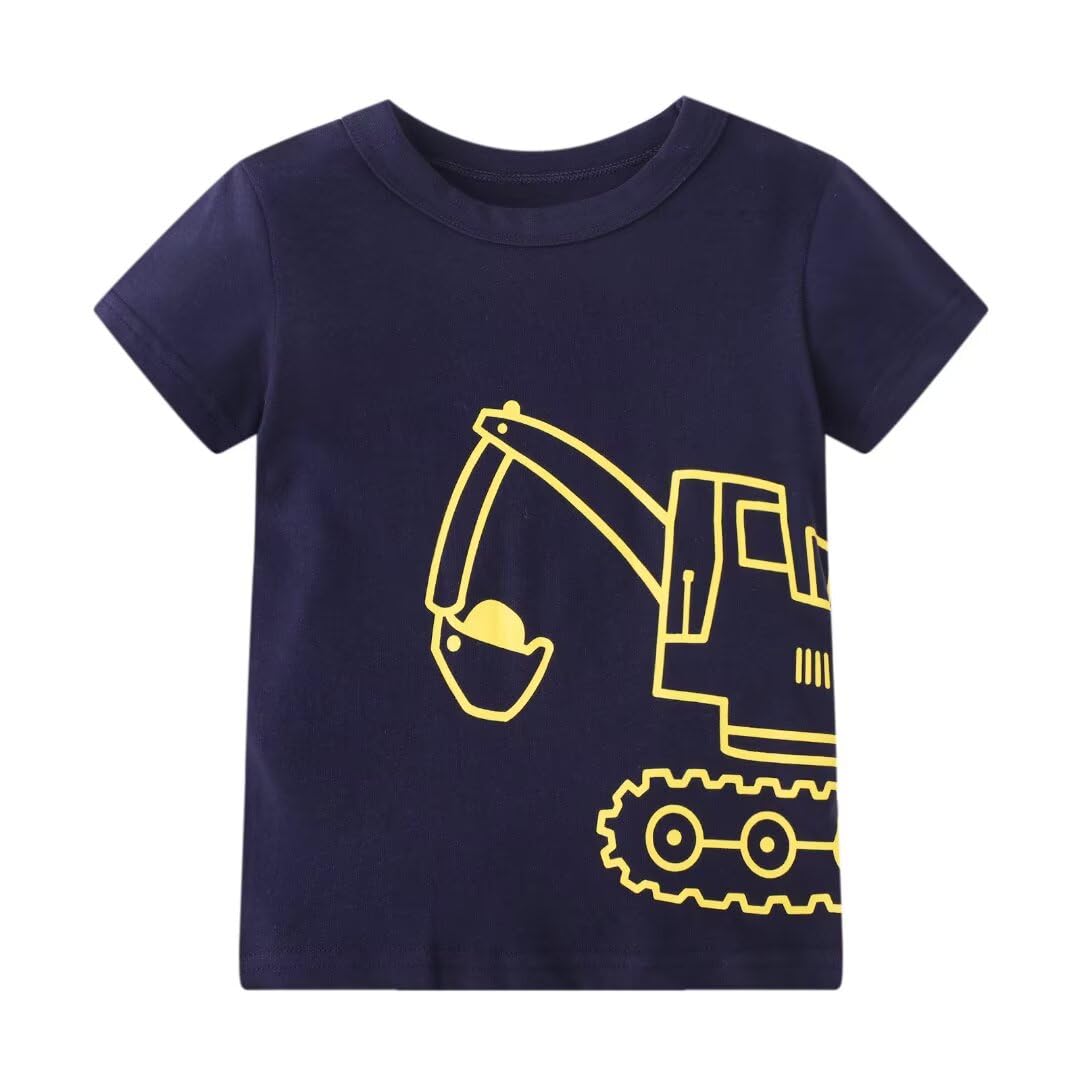 Toddler Boy Summer Clothes Outfits Kids Cotton Short Sleeve Shirt Shorts Set 2-7 Years