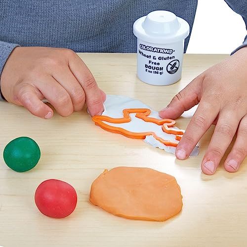Colorations 12 Wheat & Gluten Free Glitter Dough - 6 Colors (2 oz Each)