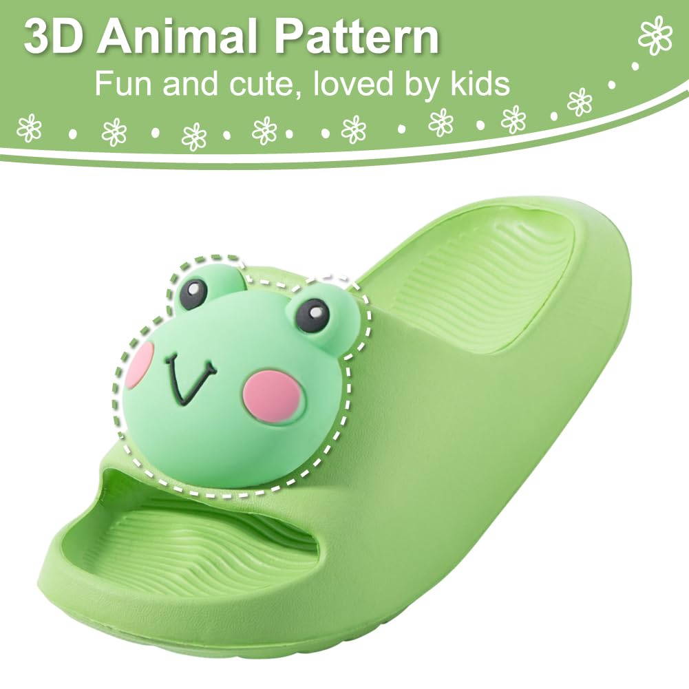 Fiedaz Kids Slides for Girls Boys Toddler Cloud Slides Animal Quick Drying Beach Slides Toddler Pool Shower Flip Flops Slippers
