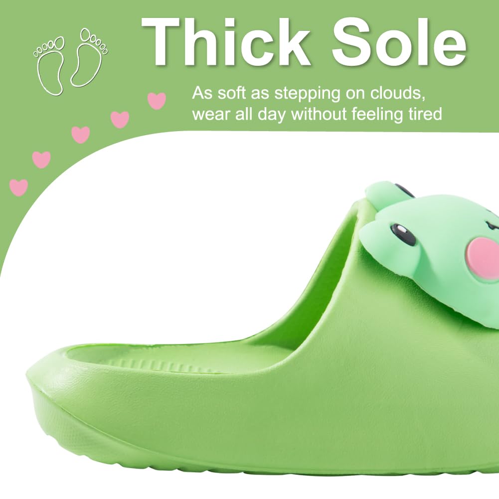Fiedaz Kids Slides for Girls Boys Toddler Cloud Slides Animal Quick Drying Beach Slides Toddler Pool Shower Flip Flops Slippers