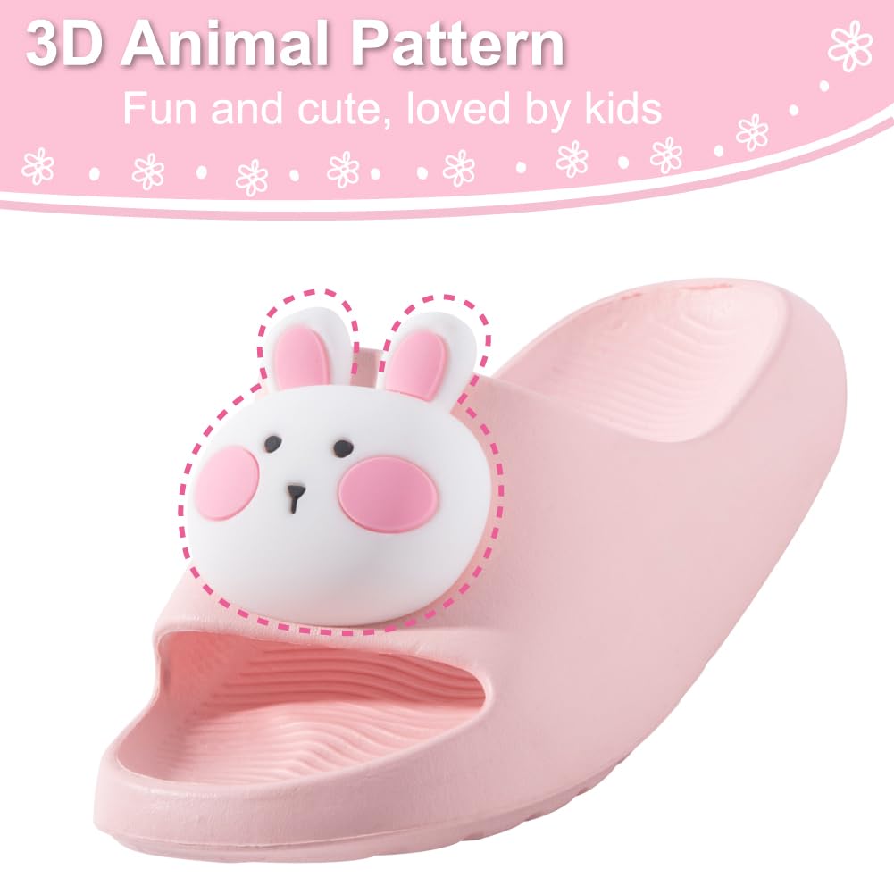 Fiedaz Kids Slides for Girls Boys Toddler Cloud Slides Animal Quick Drying Beach Slides Toddler Pool Shower Flip Flops Slippers