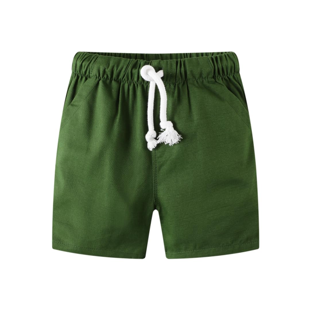 Toddler Boy Summer Clothes Outfits Kids Cotton Short Sleeve Shirt Shorts Set 2-7 Years