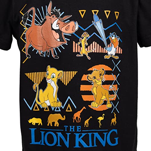 Disney Lion King Toy Story Mickey Mouse Cars T-Shirt Tank Top and French Terry Shorts 3 Piece Outfit Set Toddler to Big Kid
