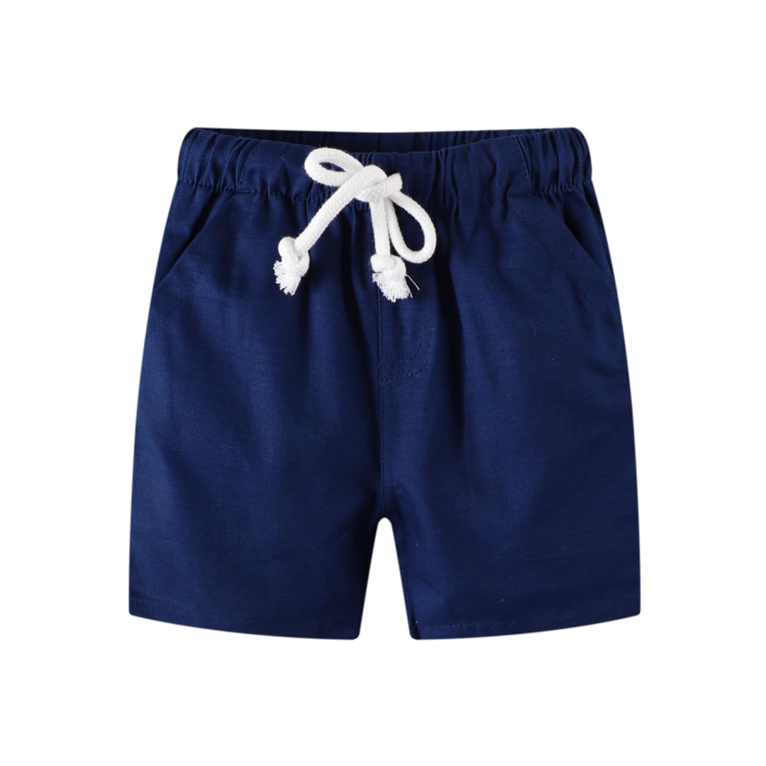 Toddler Boy Summer Clothes Outfits Kids Cotton Short Sleeve Shirt Shorts Set 2-7 Years