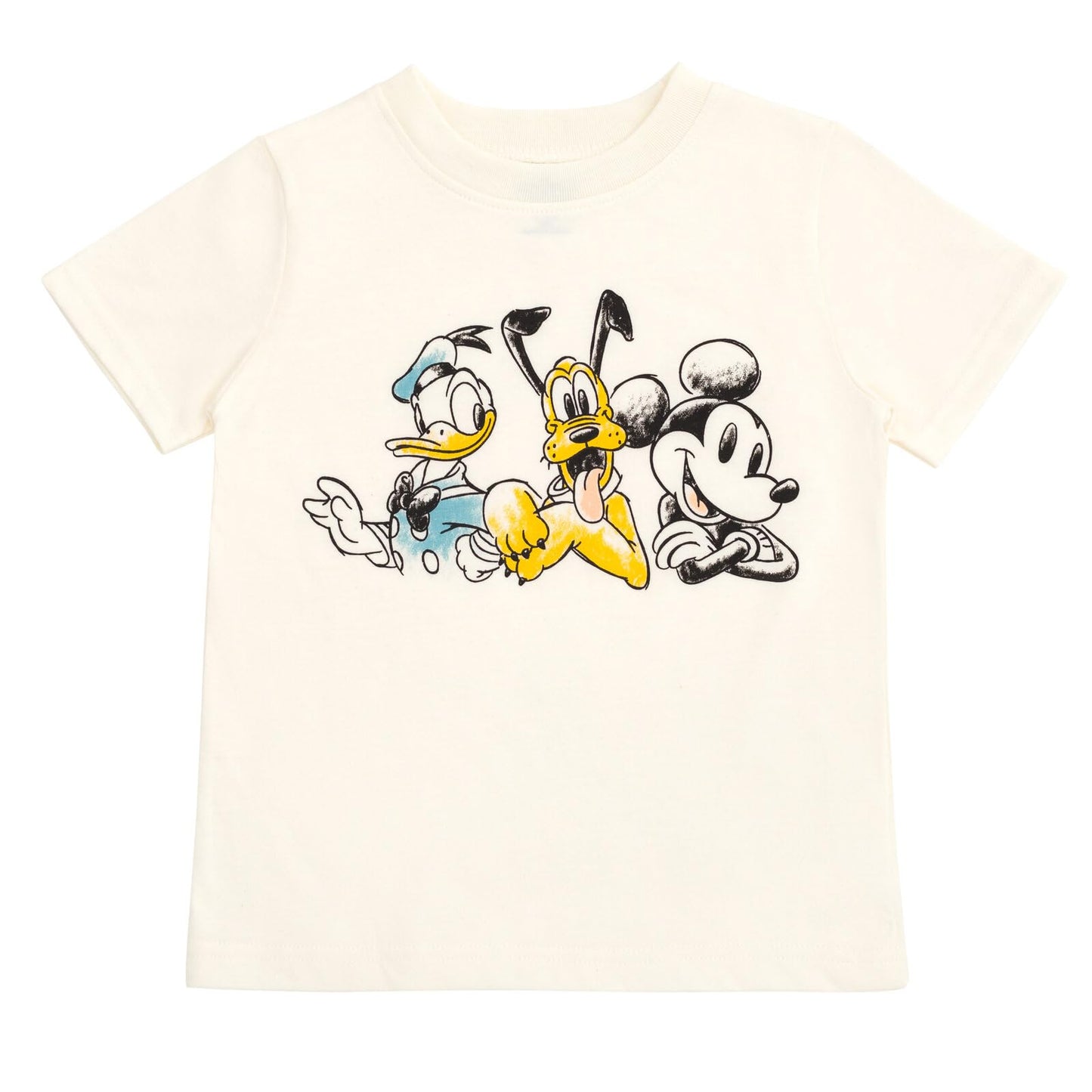 Disney Mickey Mouse Cotton Gauze Button Down Shirt, T-Shirt & Shorts 3 Piece Set Infant to Little Kid Sizes (12 Months- 7-8)