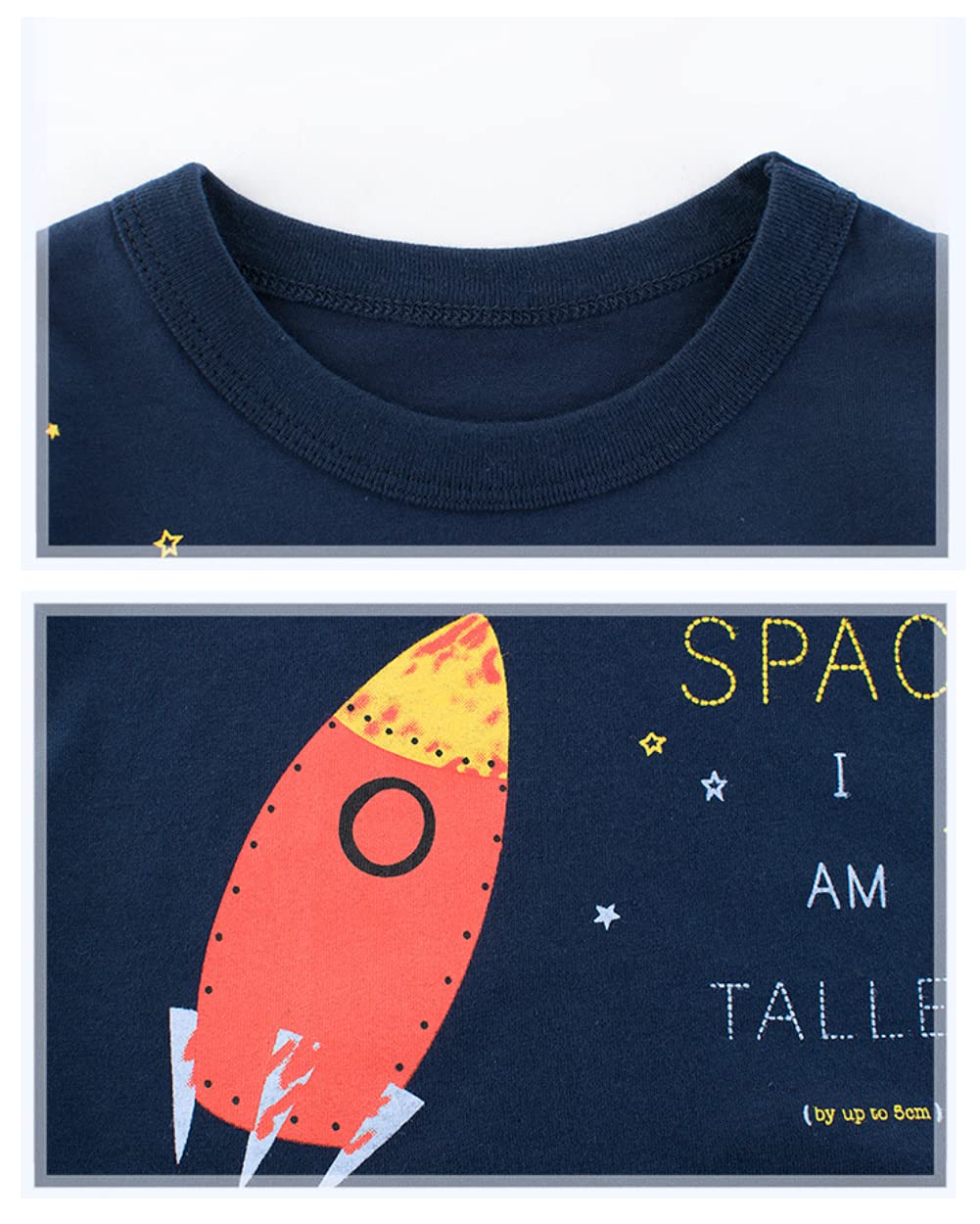 4-Pack Toddler Boys Dinosaur Shark Excavator Truck T-Shirts Graphic Short Sleeve Tees