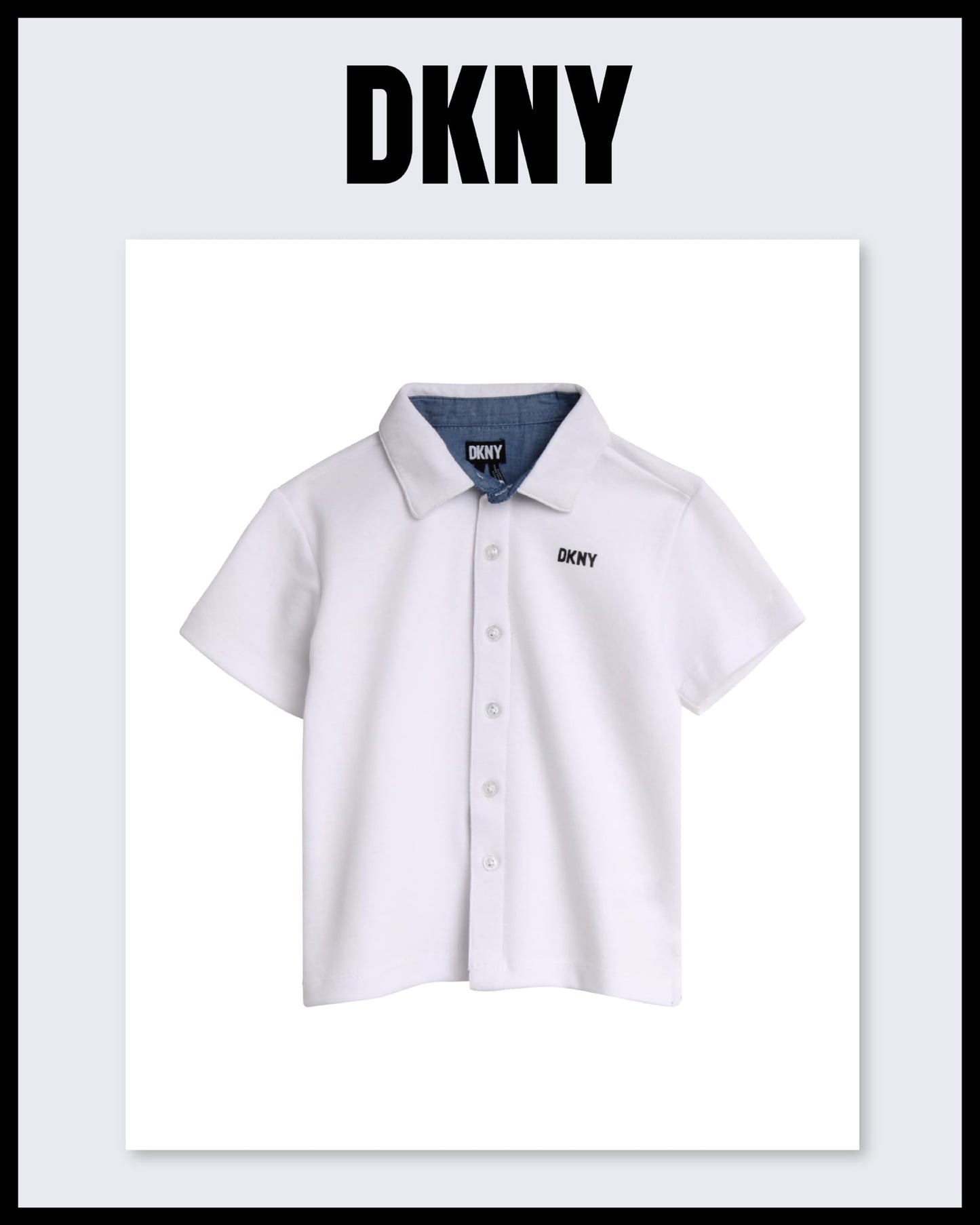 DKNY Boys' Pants Set - 2 Piece Short Sleeve Button Down Shirt and Tech Pants - Summer Outfit Set for Toddler Boys (2T-7)