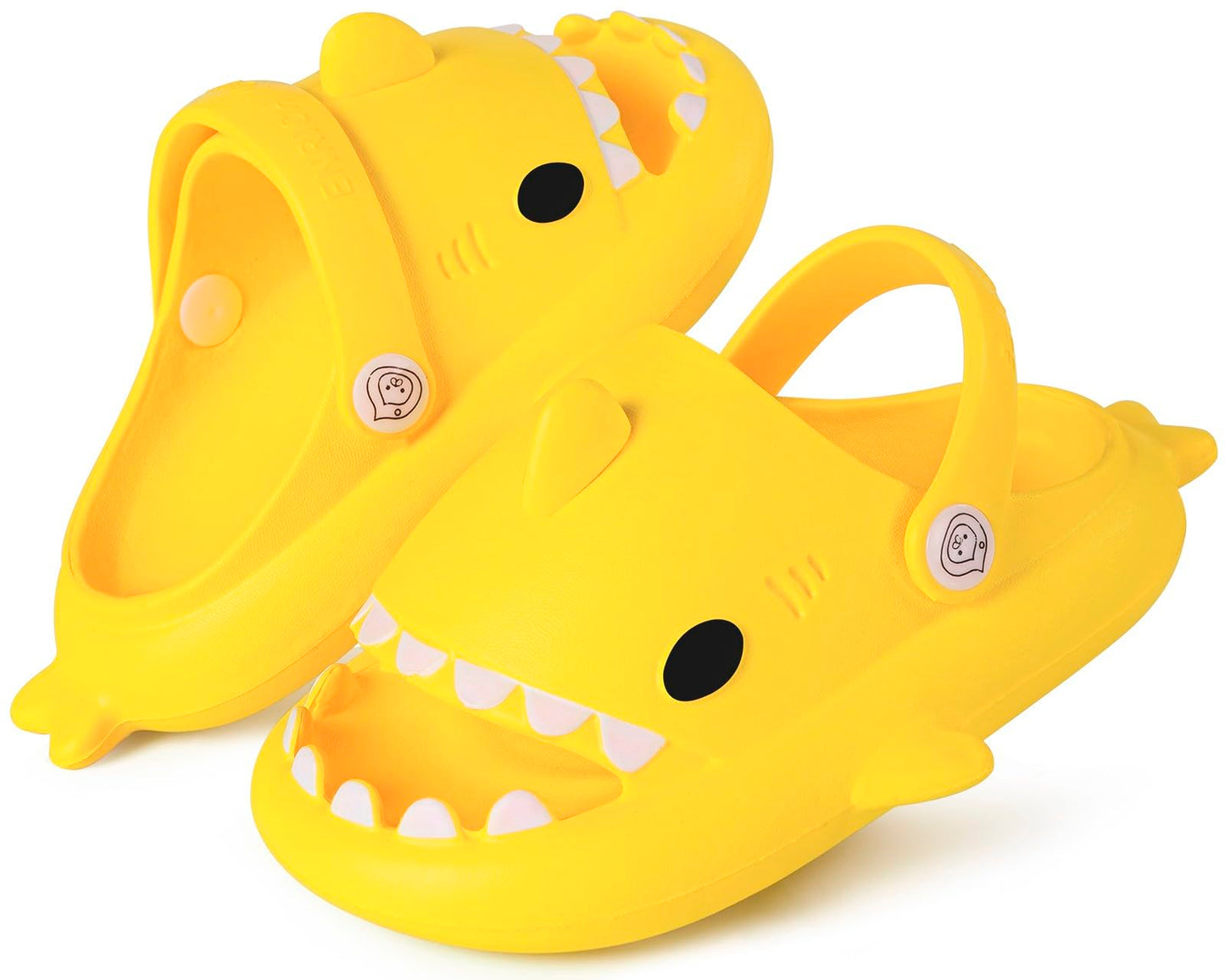 Kids Shark Slides Boys Girls Toddlers Cloud Shower Slippers Cute Cartoon Open Toe Sandals Cushioned Thick Sole Beach Pool Shoes