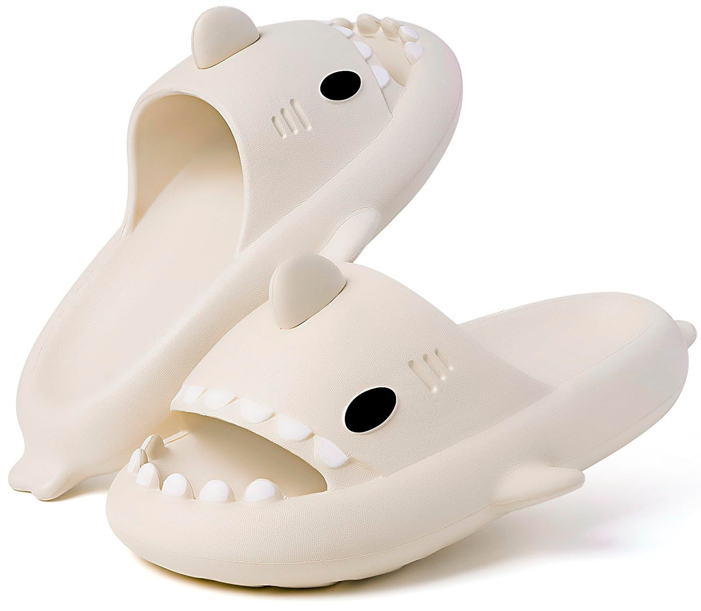 Kids Shark Slides Boys Girls Toddlers Cloud Shower Slippers Cute Cartoon Open Toe Sandals Cushioned Thick Sole Beach Pool Shoes