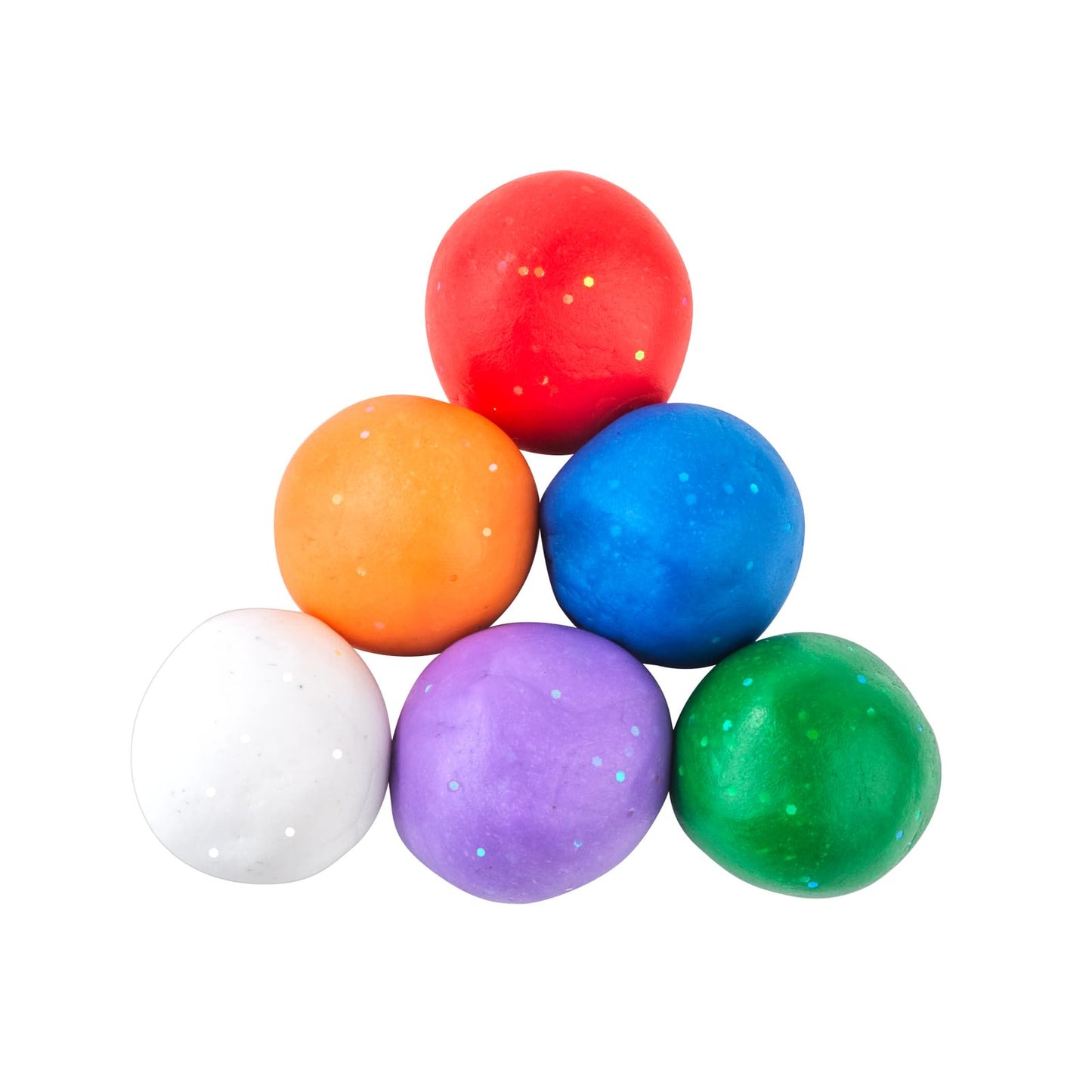 Colorations 12 Wheat & Gluten Free Glitter Dough - 6 Colors (2 oz Each)
