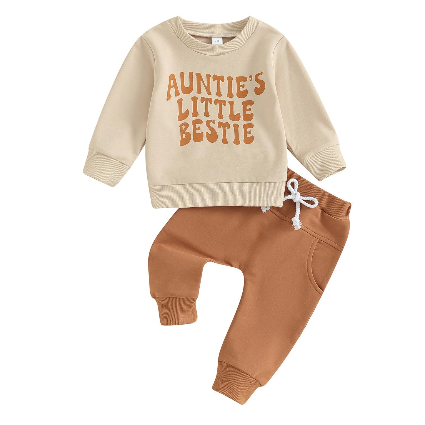 Tsnbre Baby Boy Clothes Outfits Fall Long Sleeve Color Block Sweatshirt Tops Casual Pants Newborn 2Pcs Set