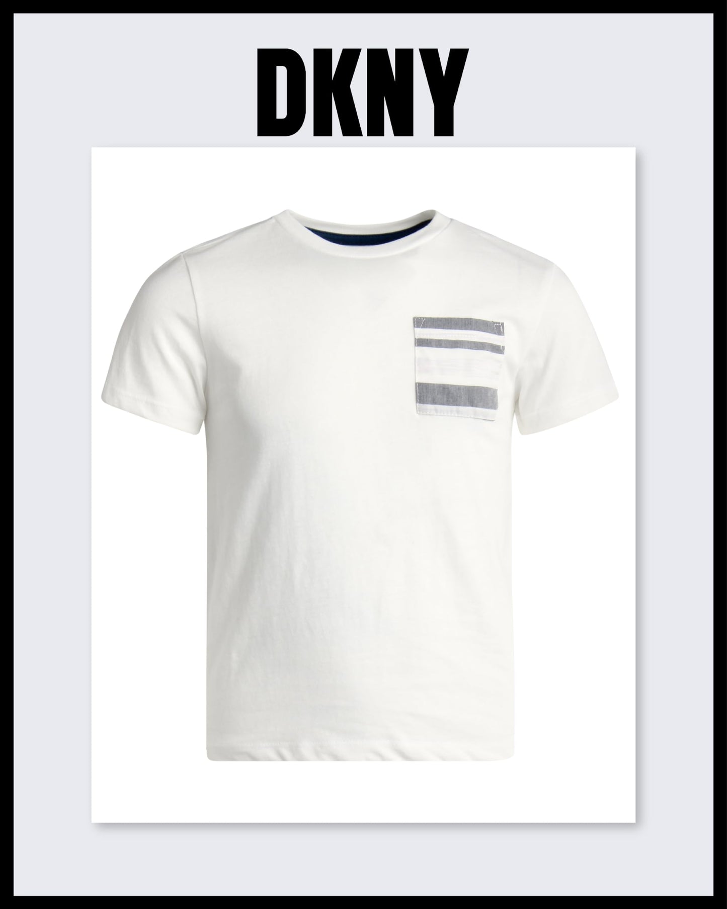 DKNY Boys' Short Set - 3 Piece Short Sleeve Button Down Shirt, Crew Neck T-Shirt, and Twill Shorts for Boys (Sizes: 2T-7)