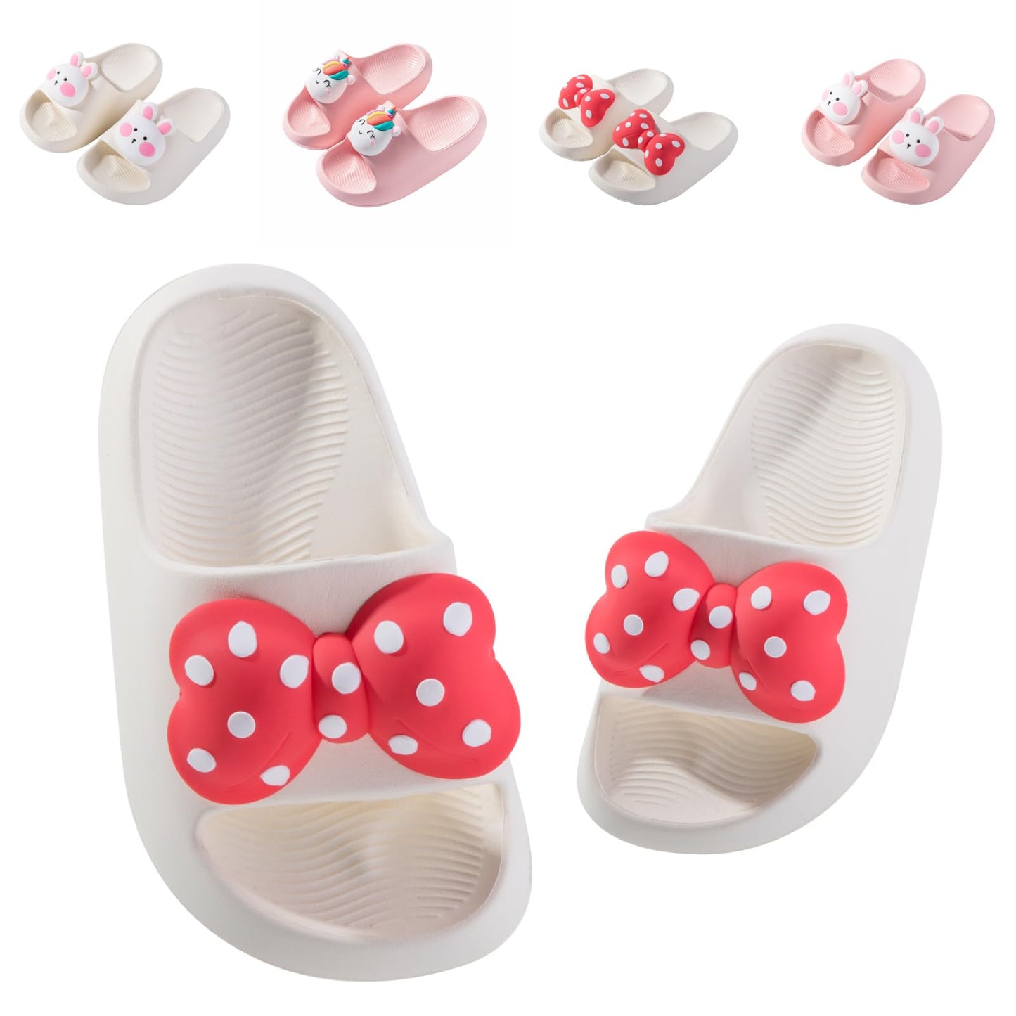 Fiedaz Kids Slides for Girls Boys Toddler Cloud Slides Animal Quick Drying Beach Slides Toddler Pool Shower Flip Flops Slippers