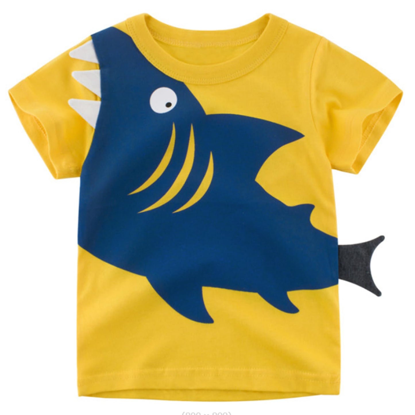 4-Pack Toddler Boys Dinosaur Shark Excavator Truck T-Shirts Graphic Short Sleeve Tees