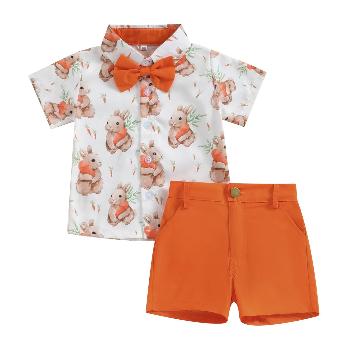 2Pcs Baby Boys Summer Clothing Sets Cute Letters Print Button Down Shirt+Shorts Outfits Toddler Clothes