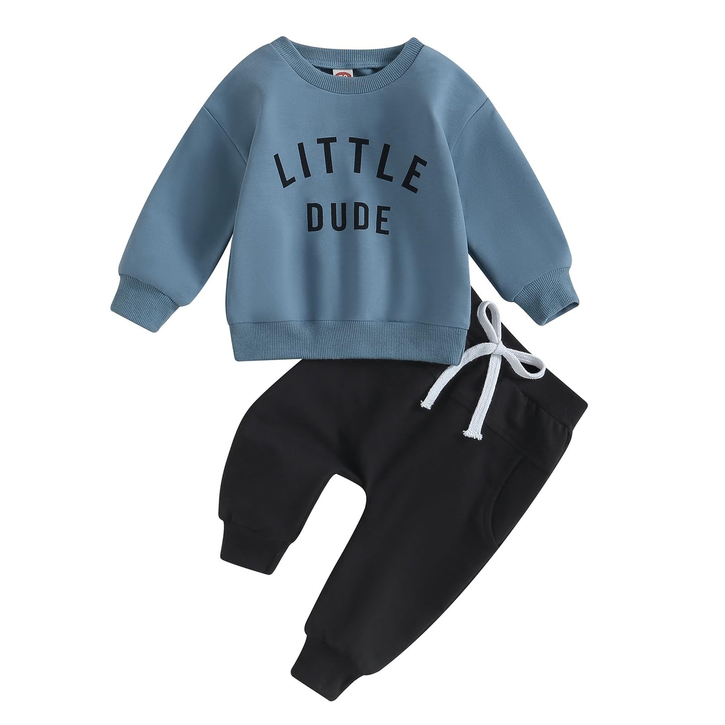 Tsnbre Baby Boy Clothes Outfits Fall Long Sleeve Color Block Sweatshirt Tops Casual Pants Newborn 2Pcs Set