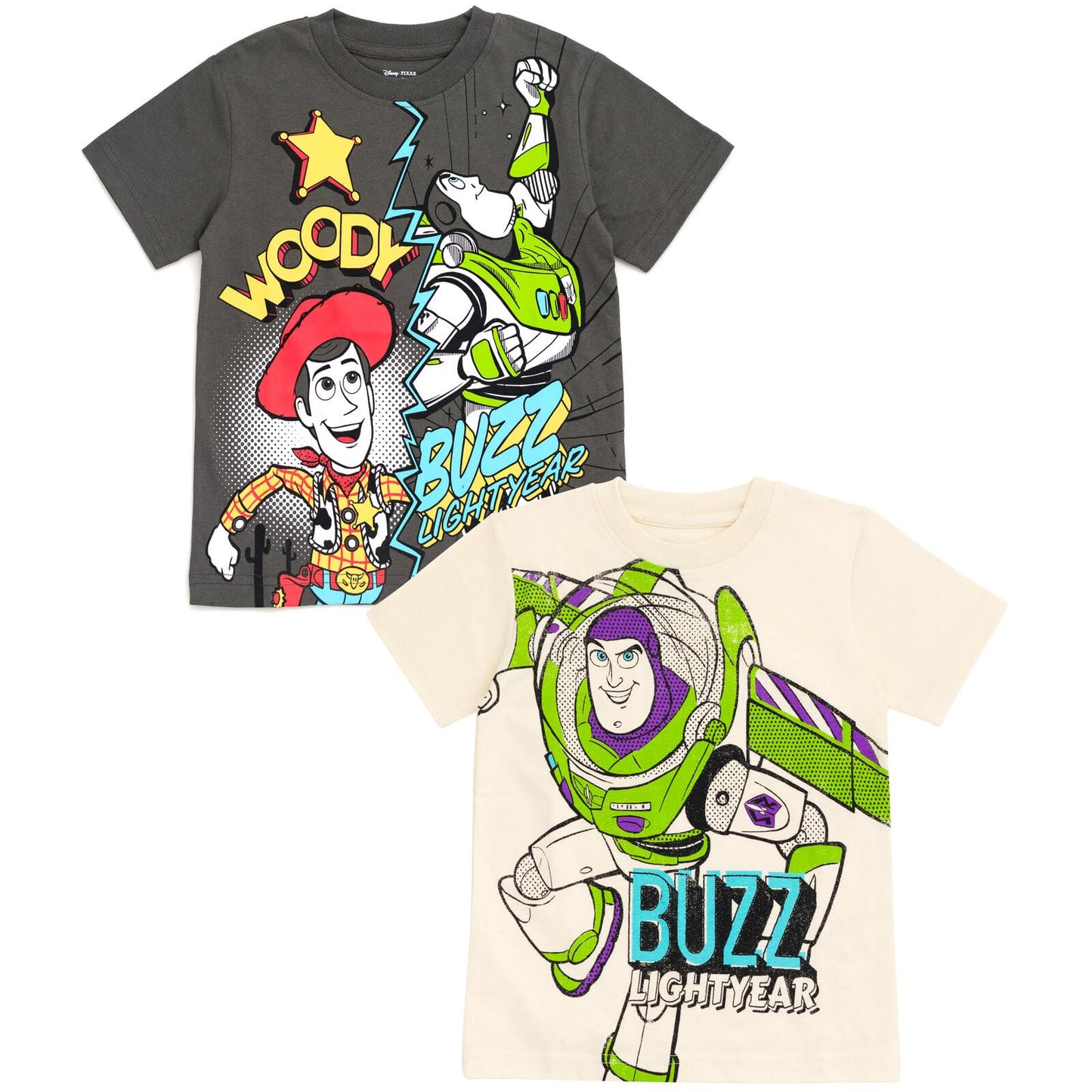 Disney 2 Pack T-Shirts Infant to Big Kid Sizes (12 Months - 14-16)
