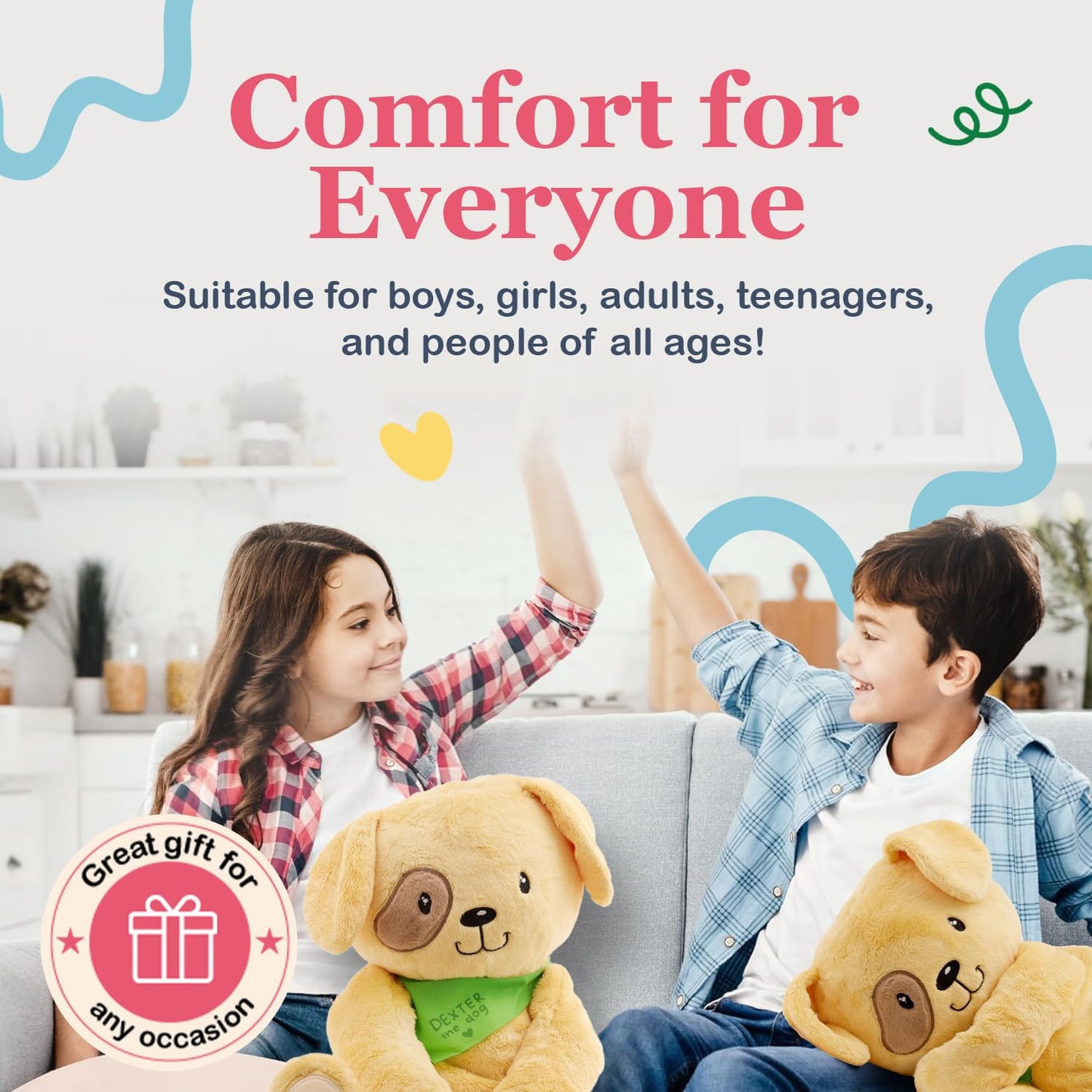 Lilly's Love Weighted Stuffed Animal, 5lb | Sensory Plush for Kids & Adults | Machine Washable Plushie w/Removable Inner | Calming Weighted Stuffed Animal for Anxiety, Stevie The Sloth