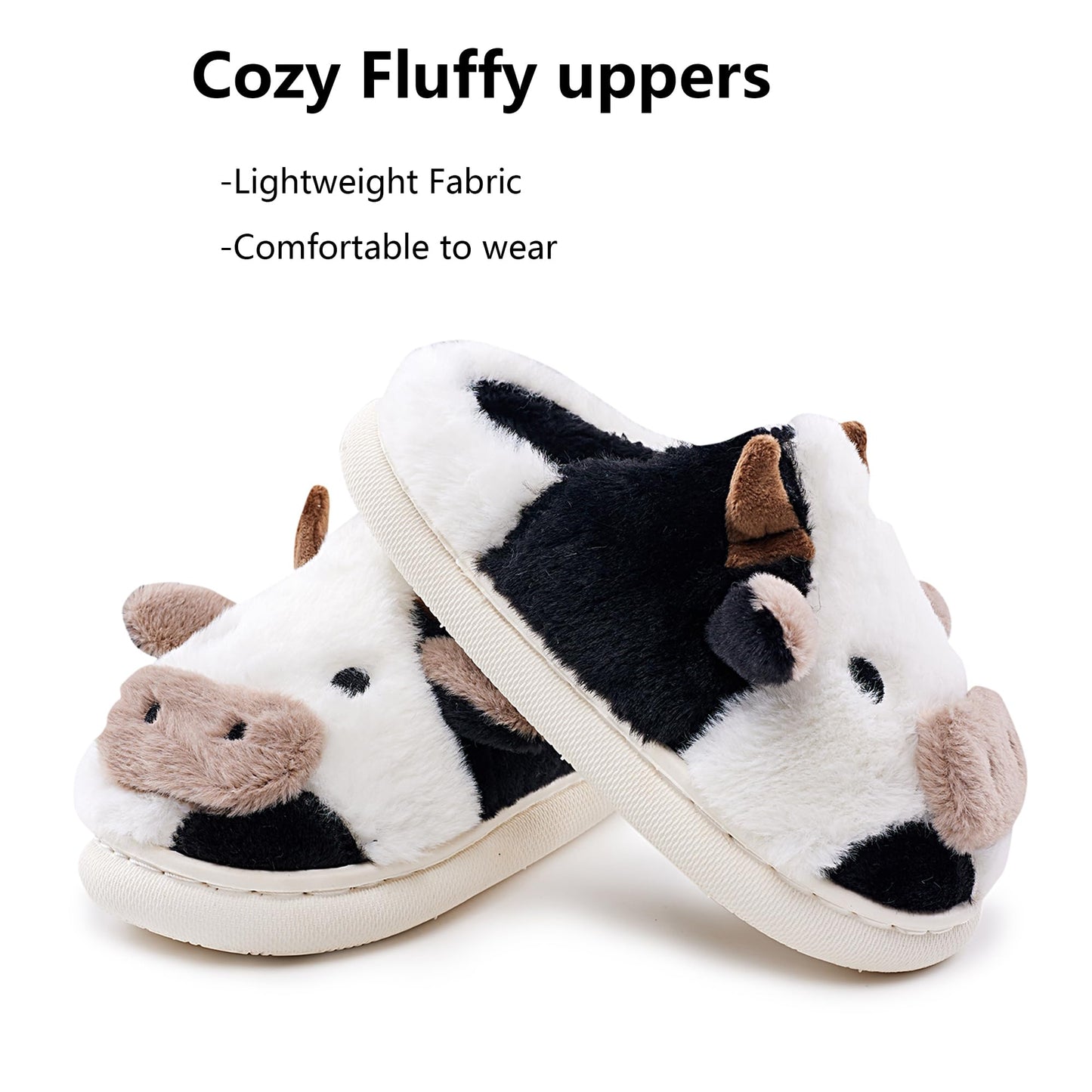 Cow Slippers Toddler Slippers Kids Slippers Boys Girls Soft Non-Slip slippers Memory Foam Toddler House Shoes Kawaii Bedroom Pillow Cloud Slippers for kids