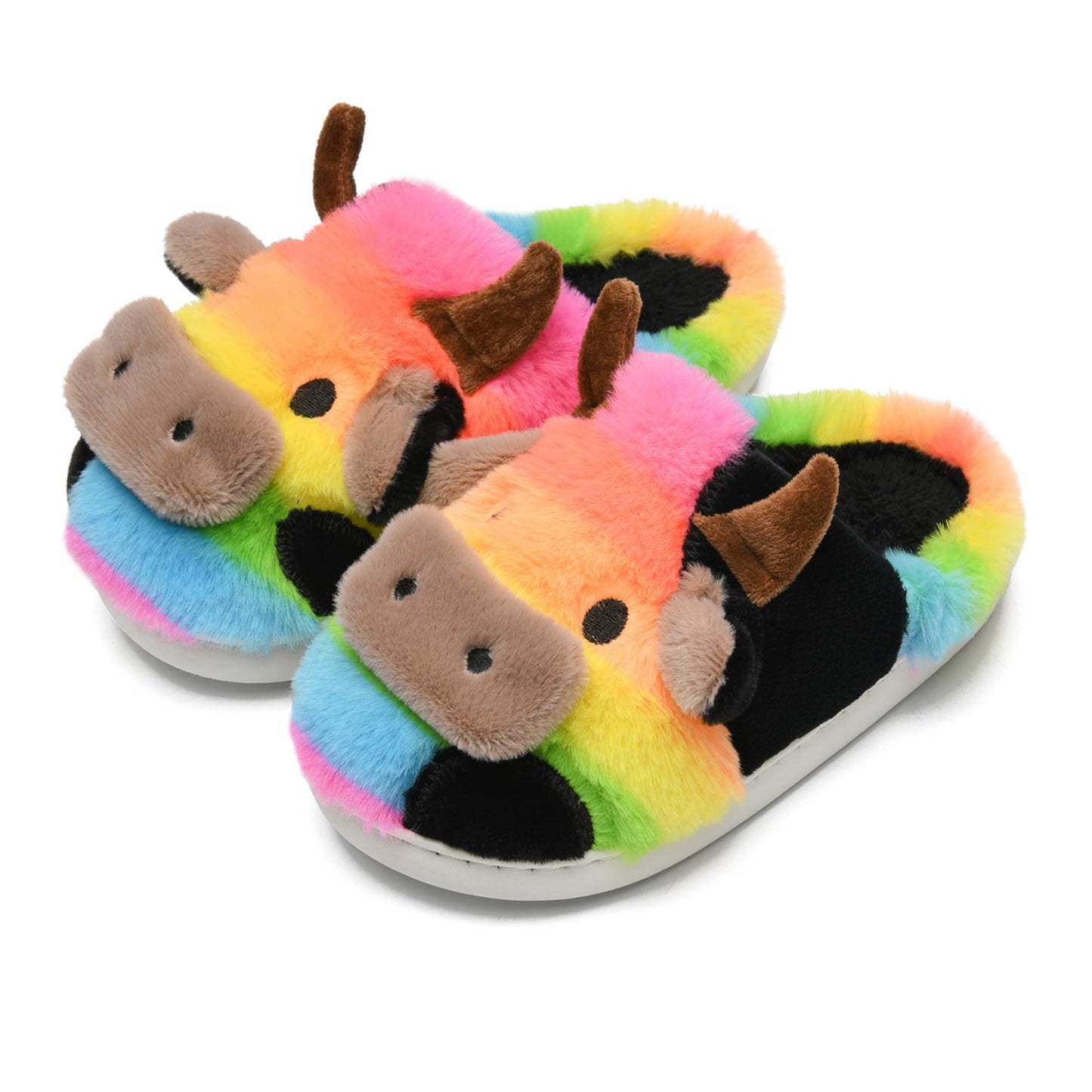 Cow Slippers Toddler Slippers Kids Slippers Boys Girls Soft Non-Slip slippers Memory Foam Toddler House Shoes Kawaii Bedroom Pillow Cloud Slippers for kids