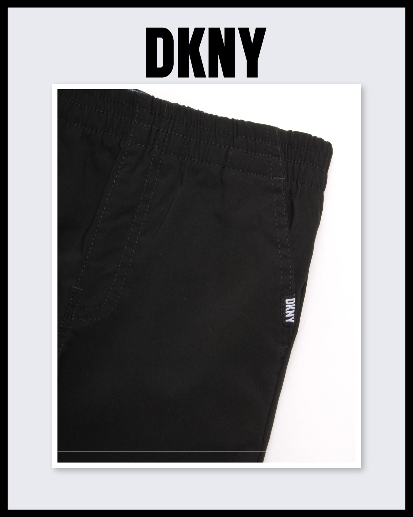DKNY Boys' Pants Set - 2 Piece Short Sleeve Button Down Shirt and Tech Pants - Summer Outfit Set for Toddler Boys (2T-7)