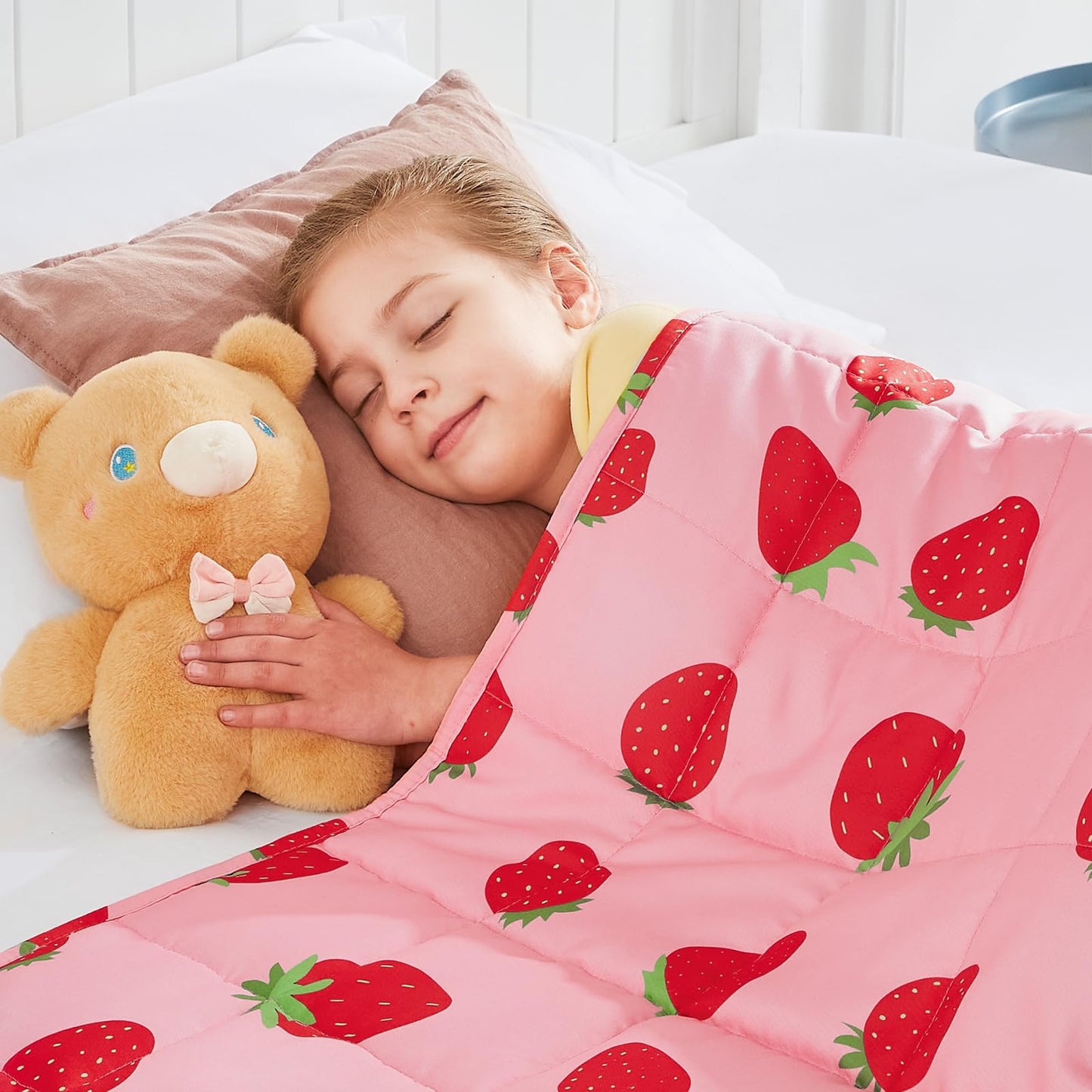 HOSUKKO Weighted Blanket - 5 lbs Blue Dinosaur Heavy Blanket - Breathable Blanket(36 * 48 inches, 5 lbs)