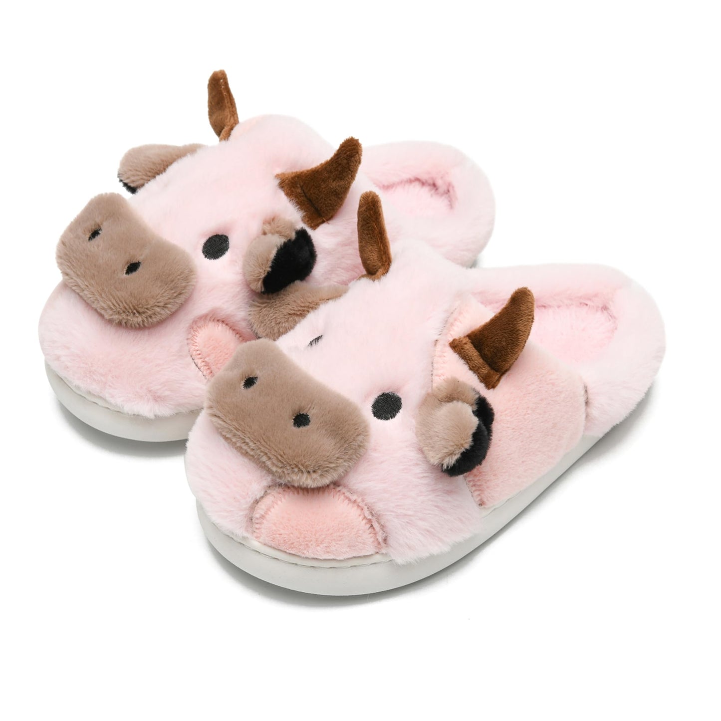 Cow Slippers Toddler Slippers Kids Slippers Boys Girls Soft Non-Slip slippers Memory Foam Toddler House Shoes Kawaii Bedroom Pillow Cloud Slippers for kids