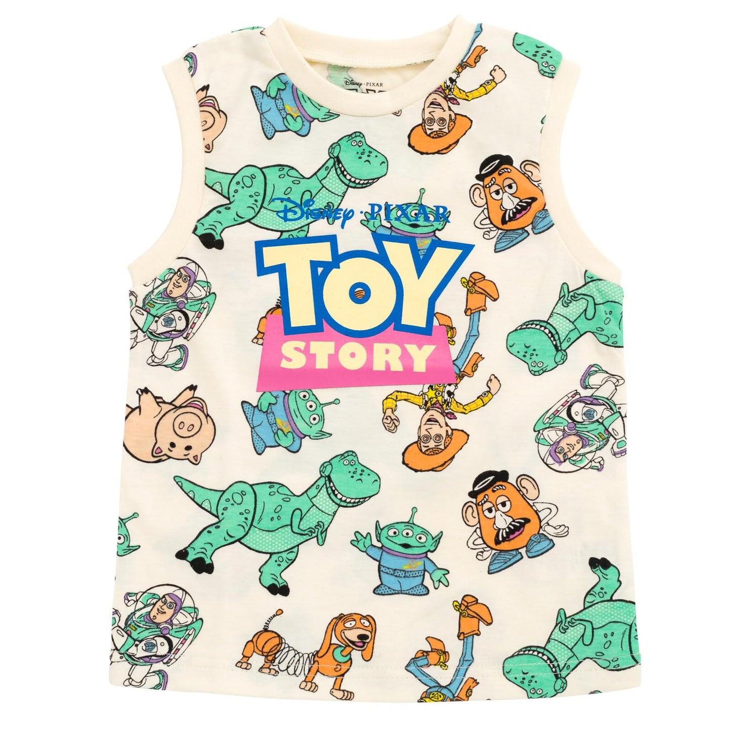 Disney Lion King Toy Story Mickey Mouse Cars T-Shirt Tank Top and French Terry Shorts 3 Piece Outfit Set Toddler to Big Kid