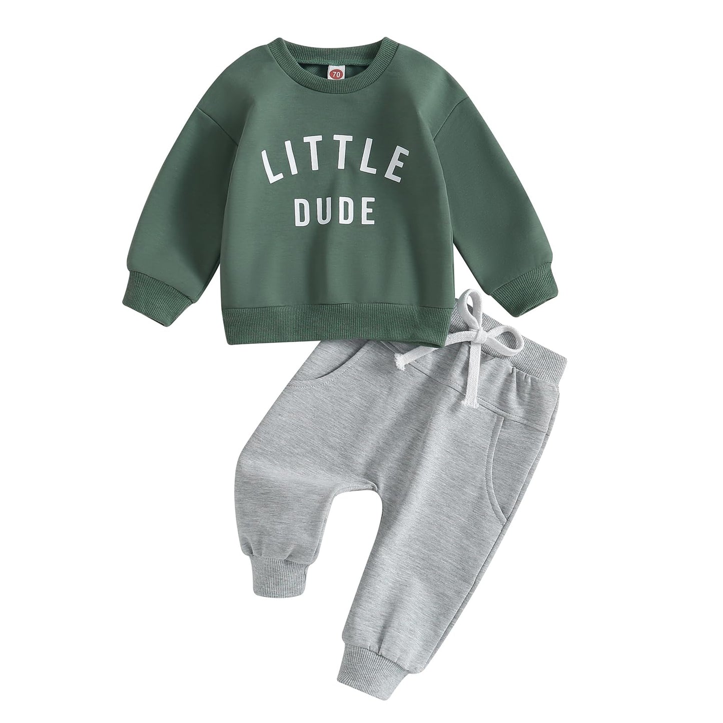 Tsnbre Baby Boy Clothes Outfits Fall Long Sleeve Color Block Sweatshirt Tops Casual Pants Newborn 2Pcs Set