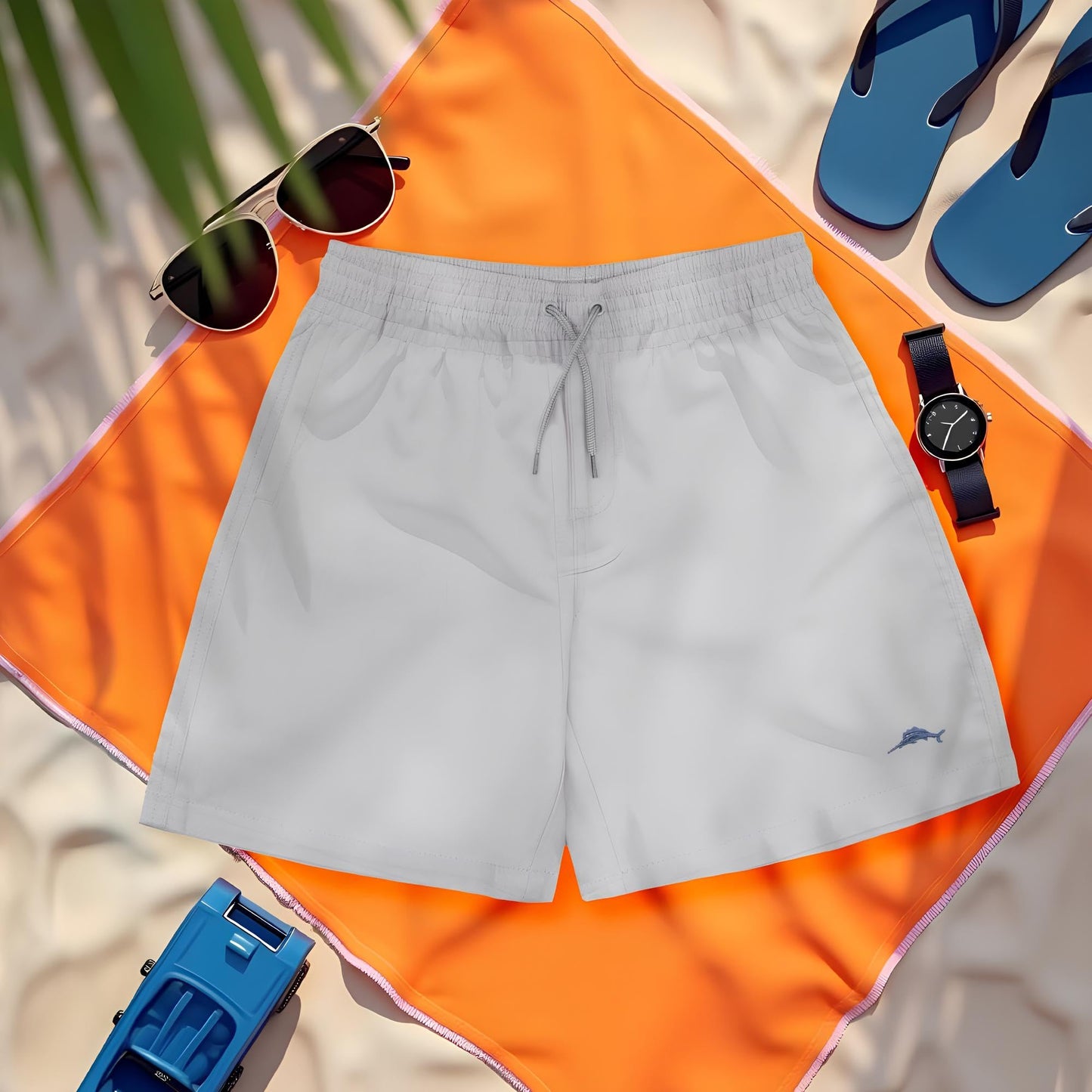 Tommy Bahama Boys Hawaiian Button Down Short Sleeve Shirt & Elastic Waist Shorts Set, Casual 2-Piece Summer Outfit for Kids
