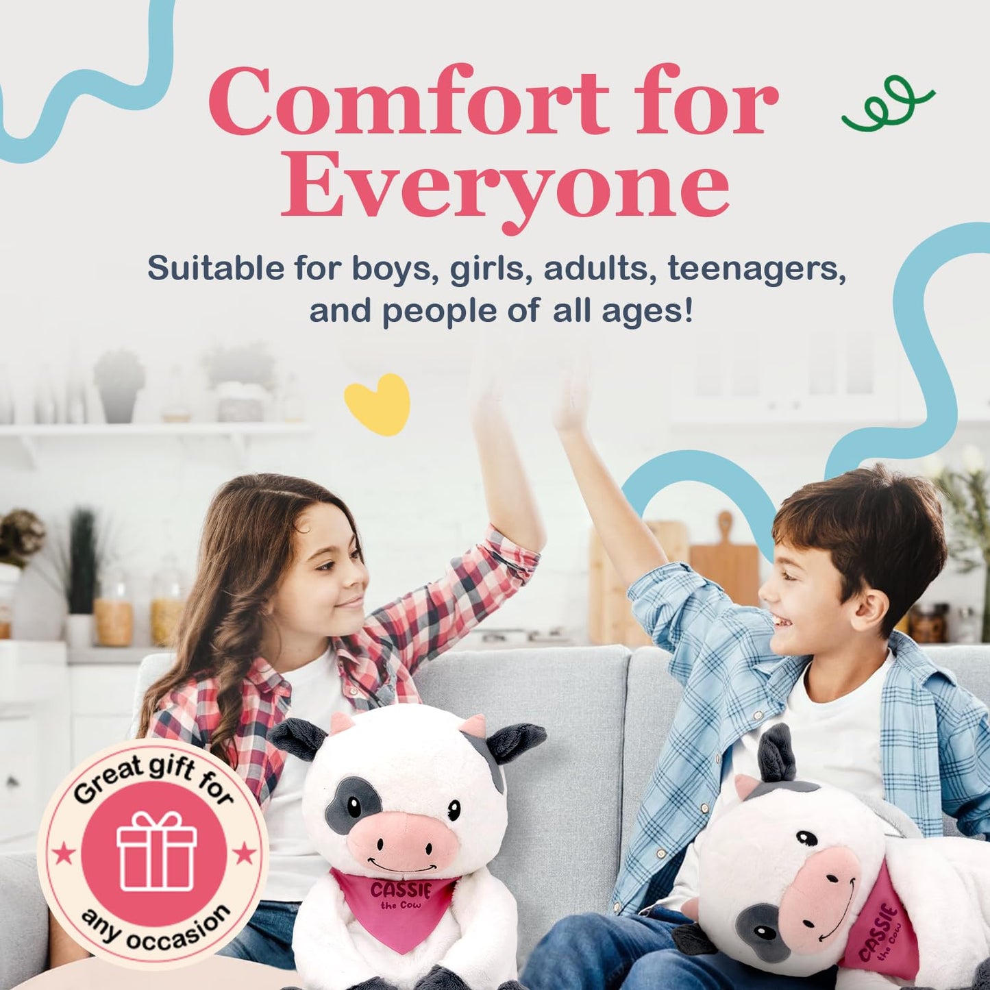 Lilly's Love Weighted Stuffed Animal, 5lb | Sensory Plush for Kids & Adults | Machine Washable Plushie w/Removable Inner | Calming Weighted Stuffed Animal for Anxiety, Stevie The Sloth