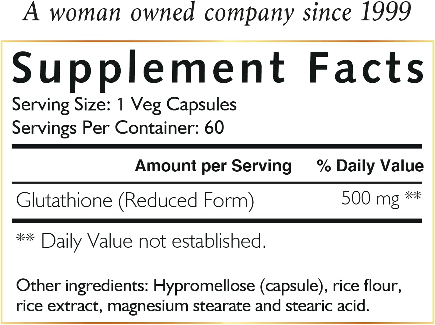 Coco March Molecular Glutathione - Potent Skin Antioxidant, Low Molecular Weight, Gluten Free, Soy Free, Dairy Free, Vegan, GMO Free, 500 mg Per Serving, 60 Veg Caps - 60 Servings (1)