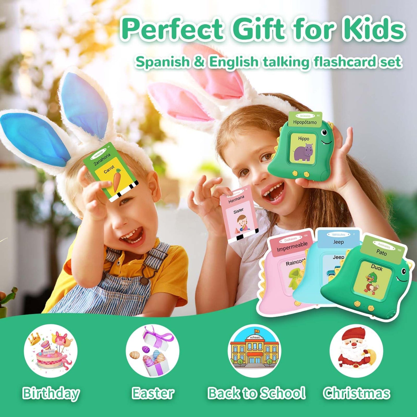 Toddler Toys Talking Flash Cards with 510 Sight Words, Montessori Learning Toys for Toddler 1-3 2-4, Autism Sensory Speech Therapy Toys for Boys Girls 2 3 4 5 6 Year Old Kids Gifts
