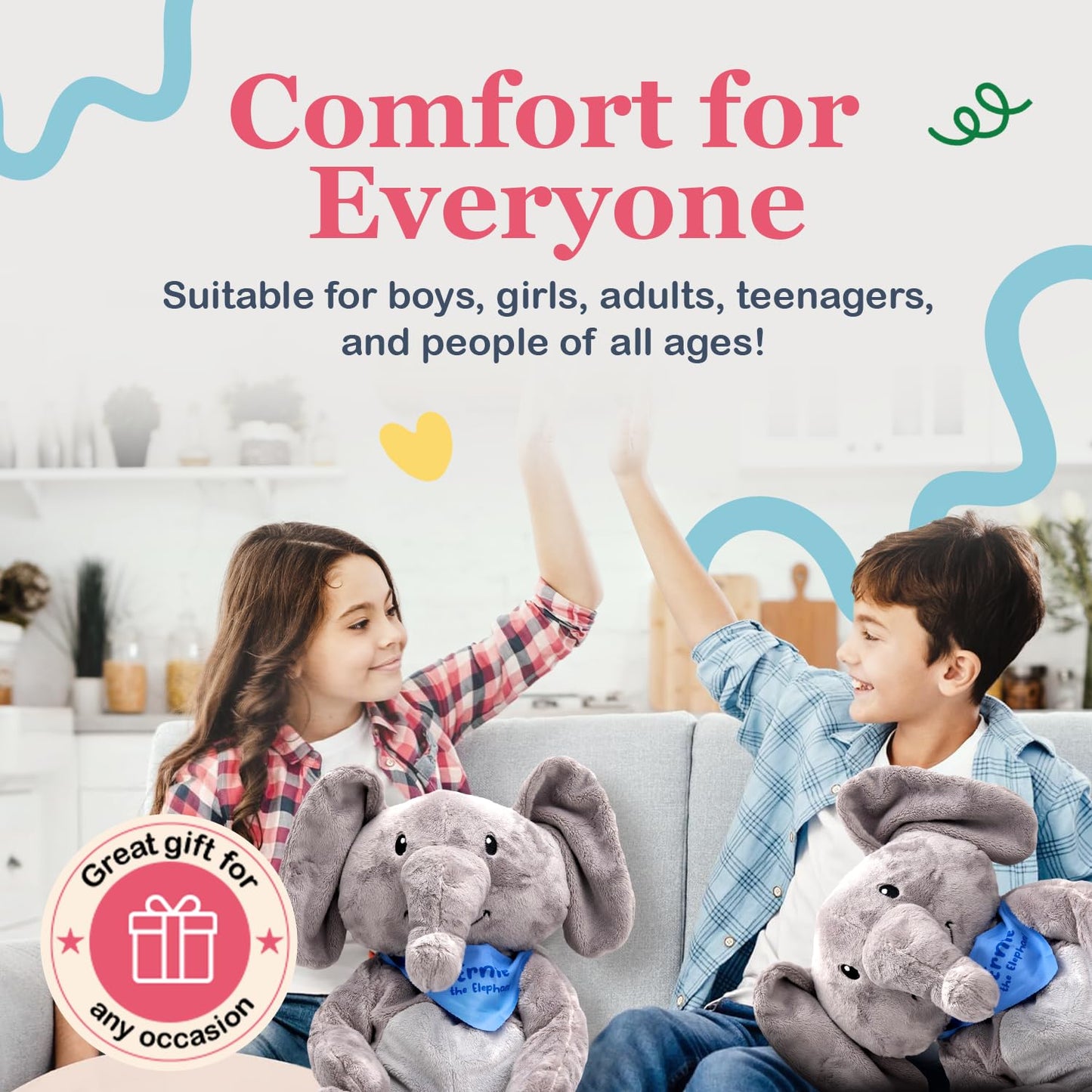 Lilly's Love Weighted Stuffed Animal, 5lb | Sensory Plush for Kids & Adults | Machine Washable Plushie w/Removable Inner | Calming Weighted Stuffed Animal for Anxiety, Stevie The Sloth
