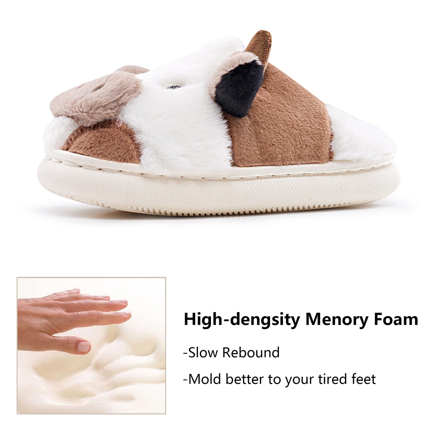 Cow Slippers Toddler Slippers Kids Slippers Boys Girls Soft Non-Slip slippers Memory Foam Toddler House Shoes Kawaii Bedroom Pillow Cloud Slippers for kids
