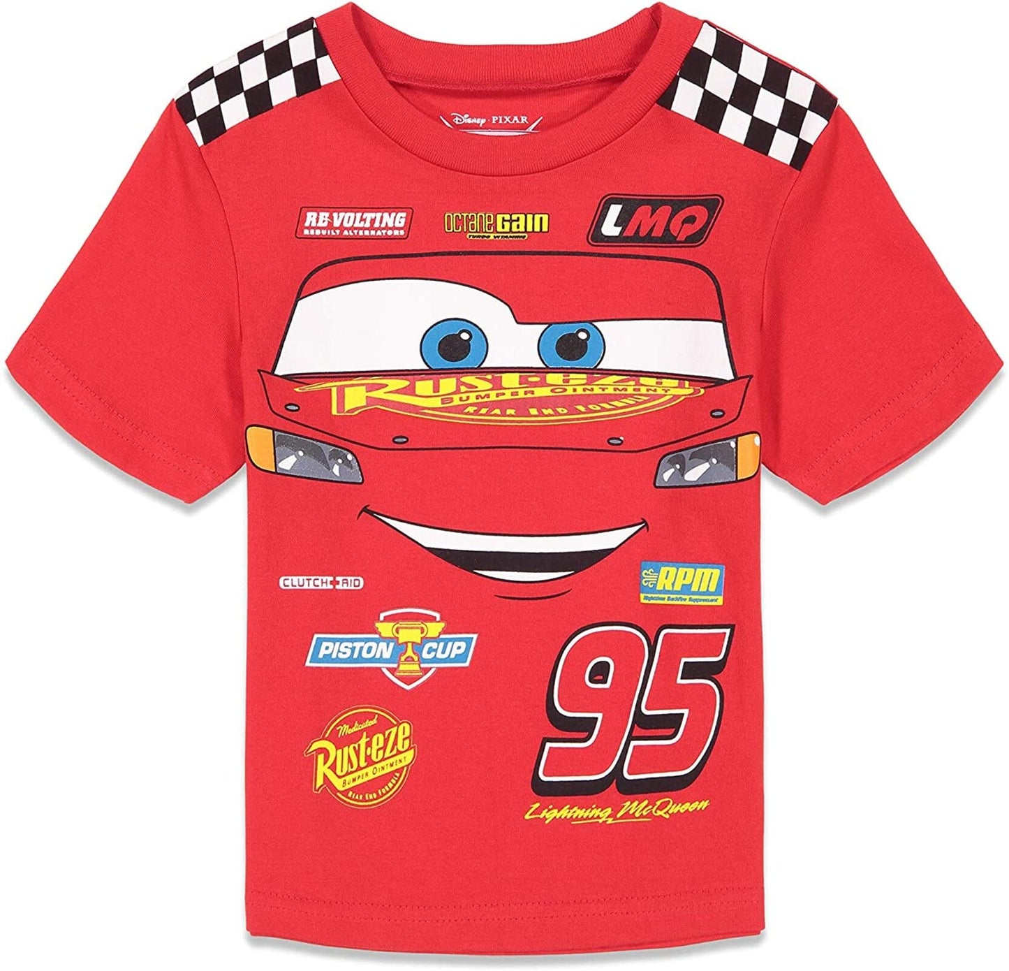 Disney Pixar Cars Tow Mater Lightning McQueen 3 Pack T-Shirts Infant to Big Kid