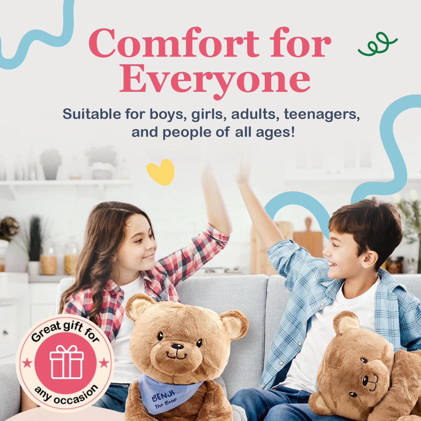 Lilly's Love Weighted Stuffed Animal, 5lb | Sensory Plush for Kids & Adults | Machine Washable Plushie w/Removable Inner | Calming Weighted Stuffed Animal for Anxiety, Stevie The Sloth