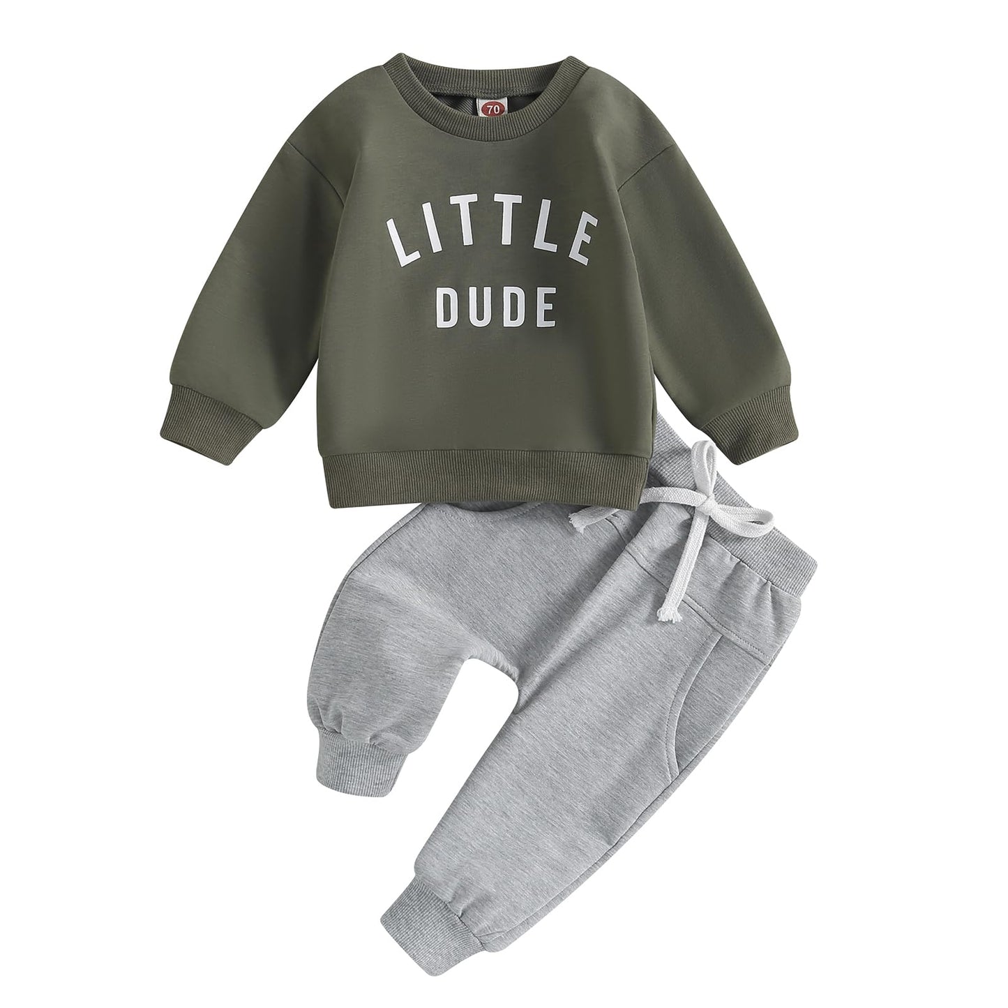 Tsnbre Baby Boy Clothes Outfits Fall Long Sleeve Color Block Sweatshirt Tops Casual Pants Newborn 2Pcs Set