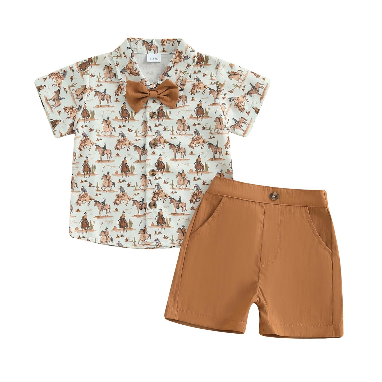 2Pcs Baby Boys Summer Clothing Sets Cute Letters Print Button Down Shirt+Shorts Outfits Toddler Clothes