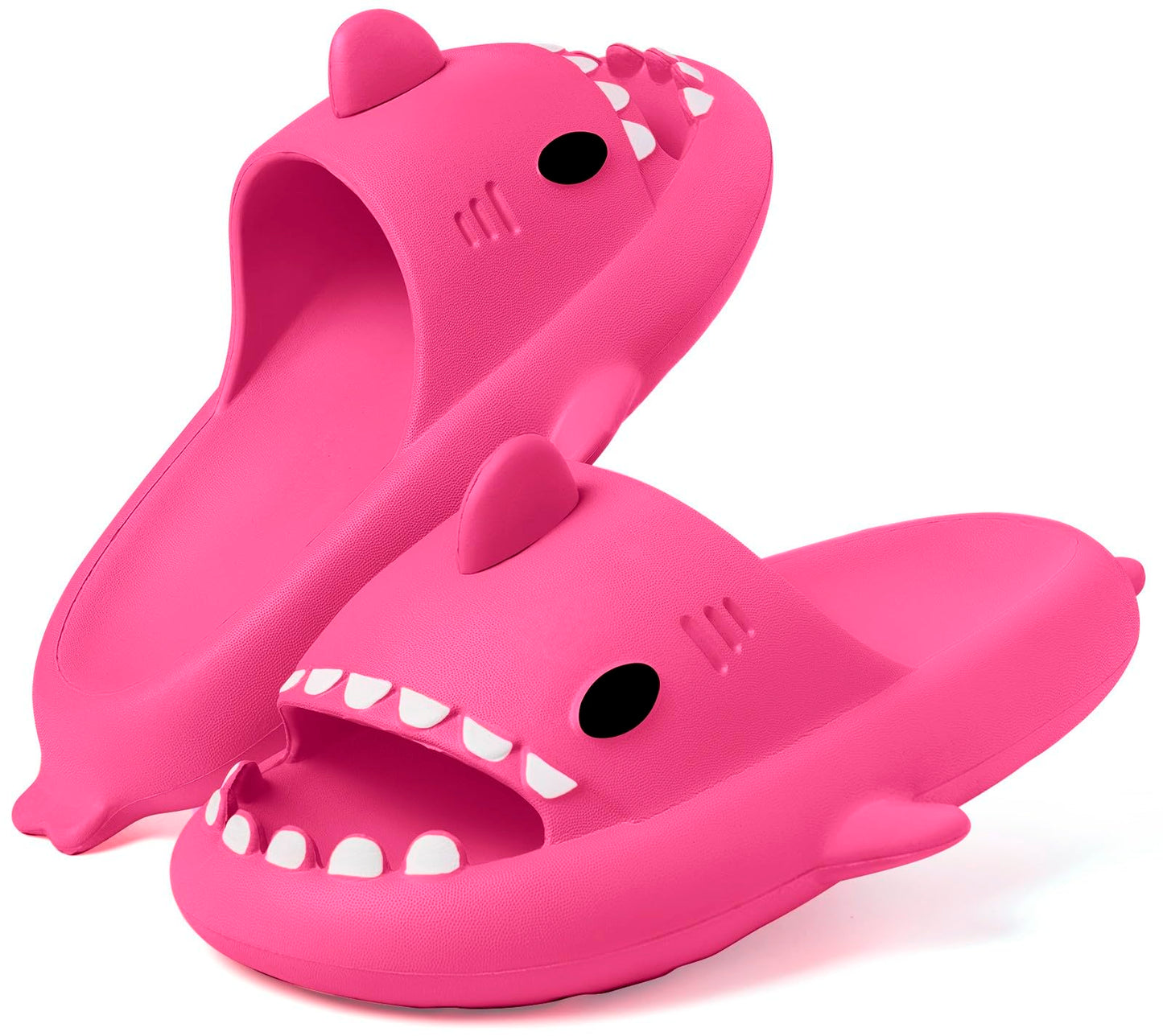 Kids Shark Slides Boys Girls Toddlers Cloud Shower Slippers Cute Cartoon Open Toe Sandals Cushioned Thick Sole Beach Pool Shoes