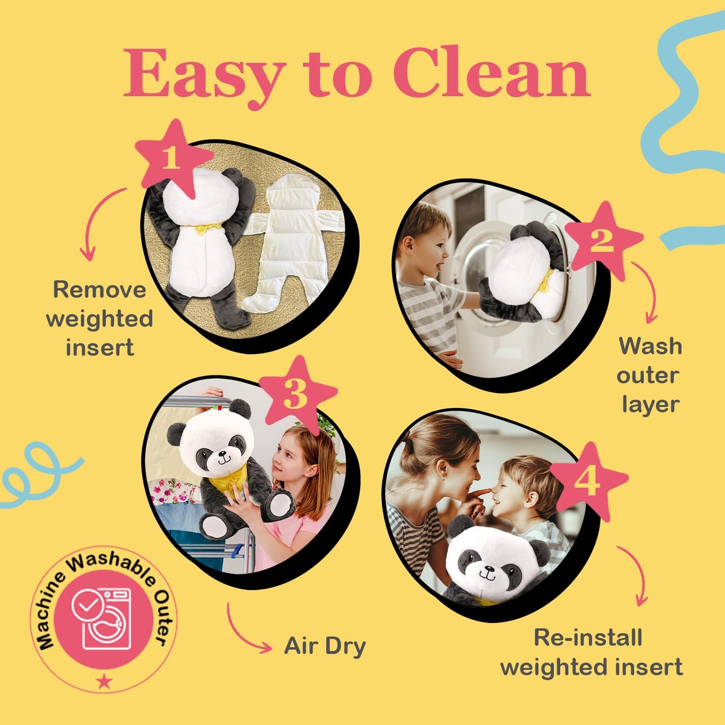 Lilly's Love Weighted Stuffed Animal, 5lb | Sensory Plush for Kids & Adults | Machine Washable Plushie w/Removable Inner | Calming Weighted Stuffed Animal for Anxiety, Stevie The Sloth
