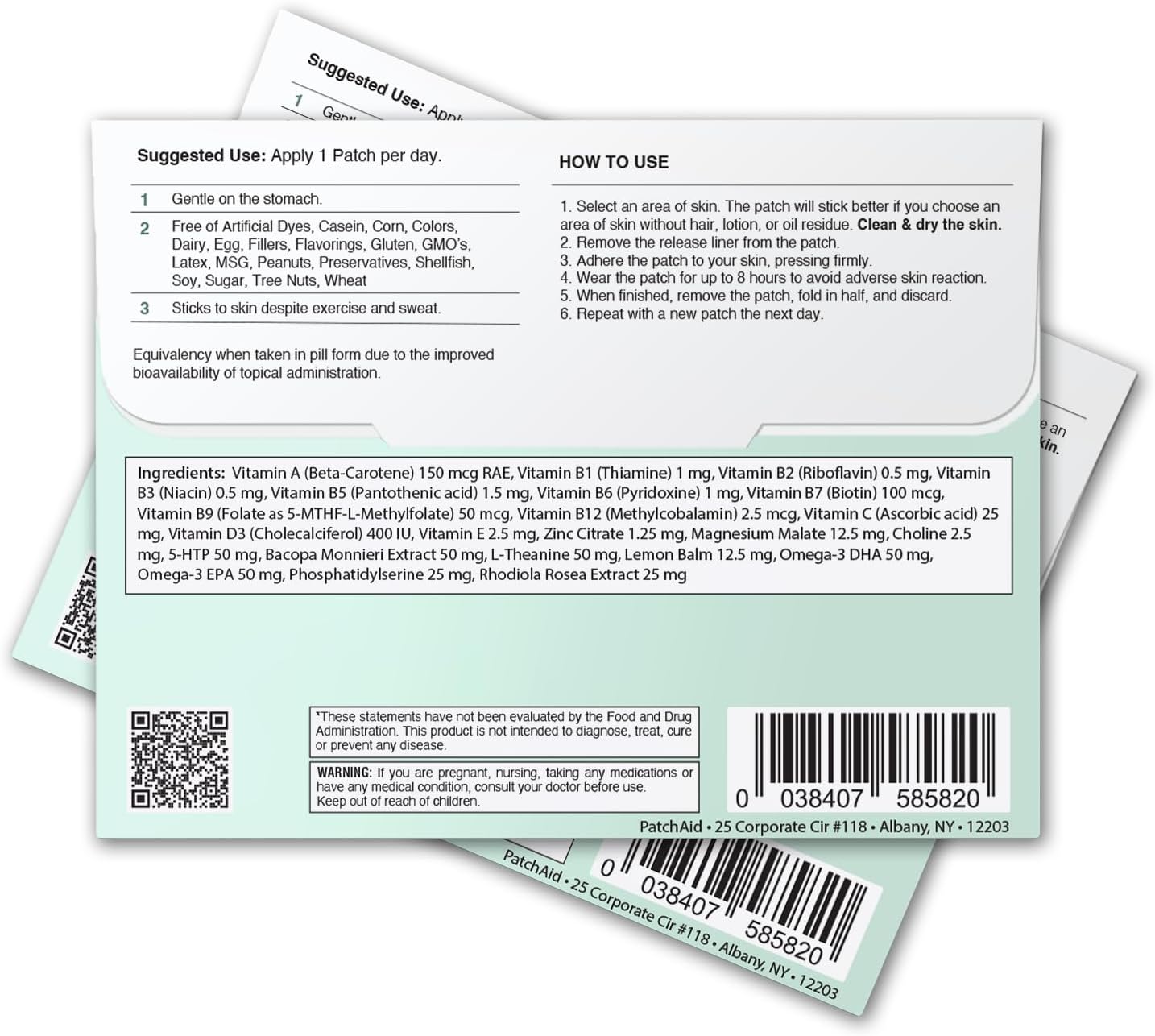Kids Focus & Clarity Topical Patch by PatchAid 30-Day Supply