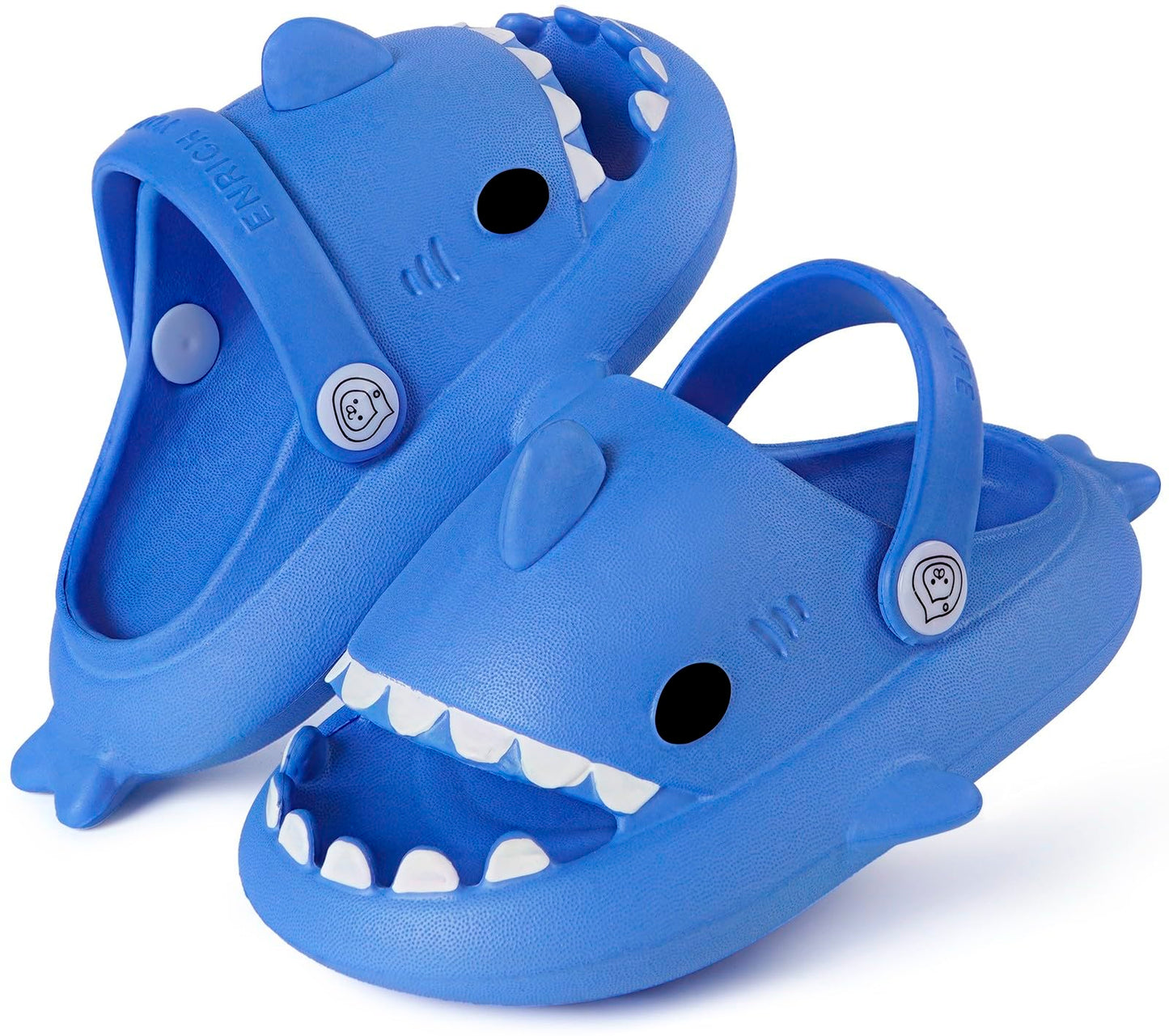 Kids Shark Slides Boys Girls Toddlers Cloud Shower Slippers Cute Cartoon Open Toe Sandals Cushioned Thick Sole Beach Pool Shoes