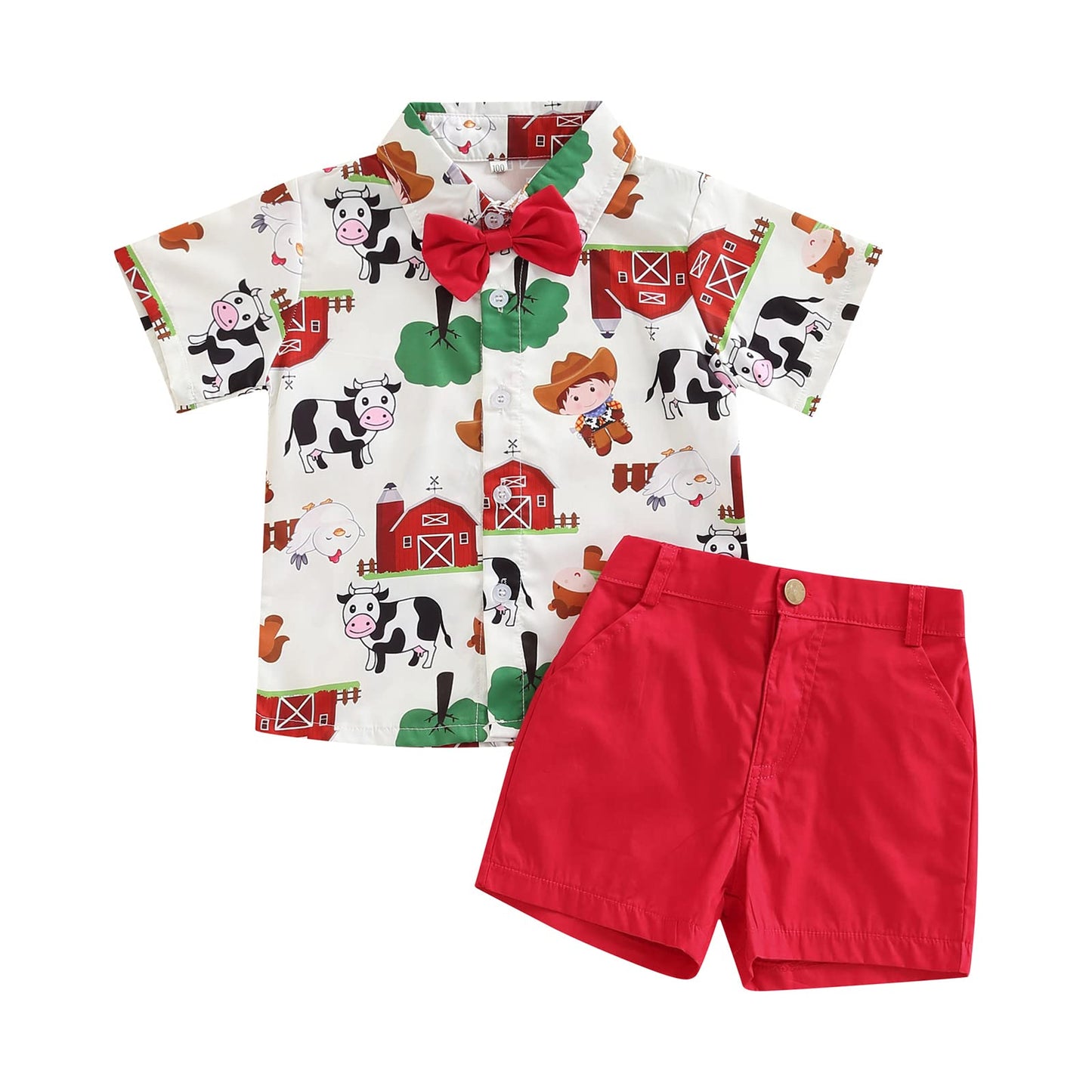 2Pcs Baby Boys Summer Clothing Sets Cute Letters Print Button Down Shirt+Shorts Outfits Toddler Clothes