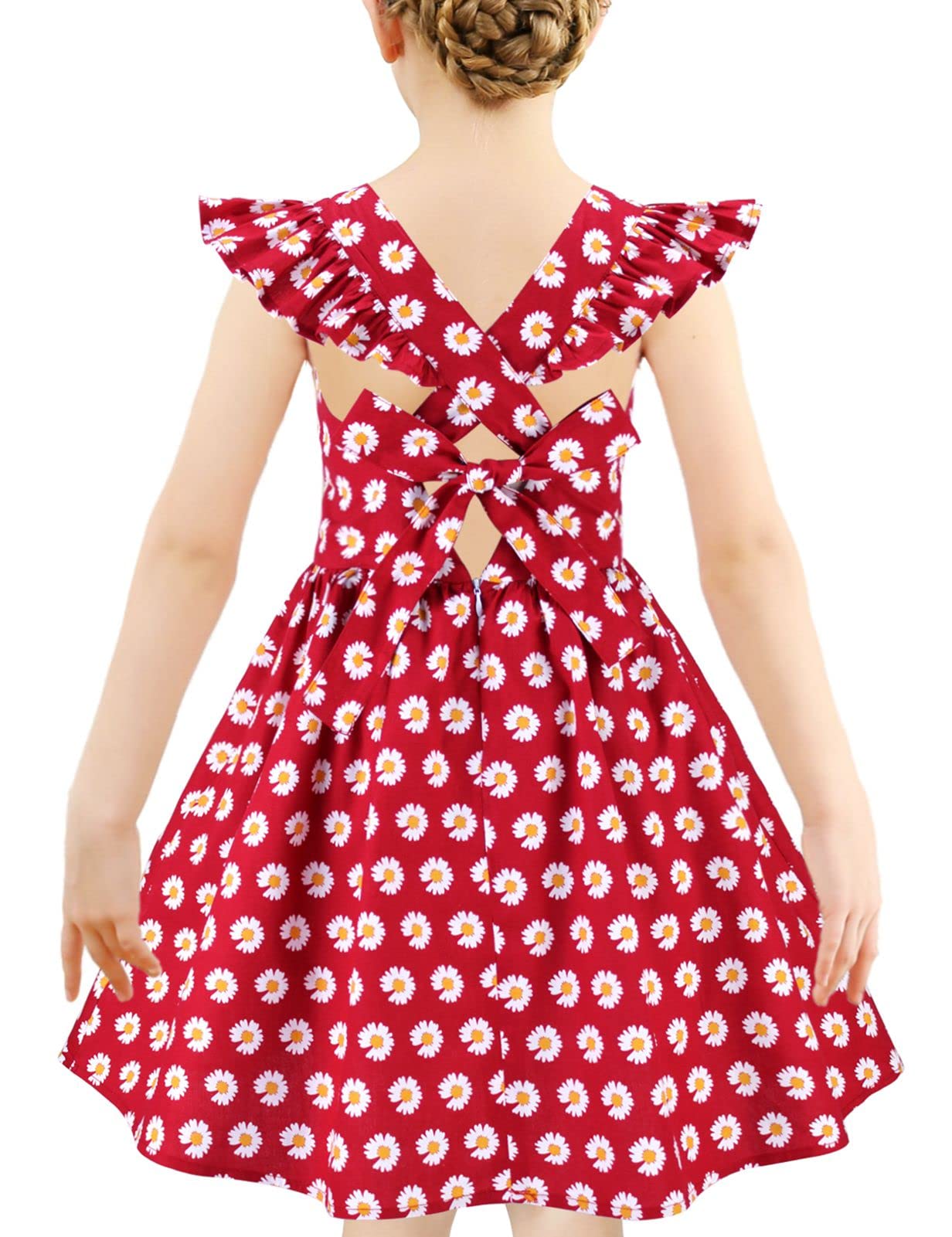 Kid Floral Cotton Girls Dresses Summer Girl Clothes