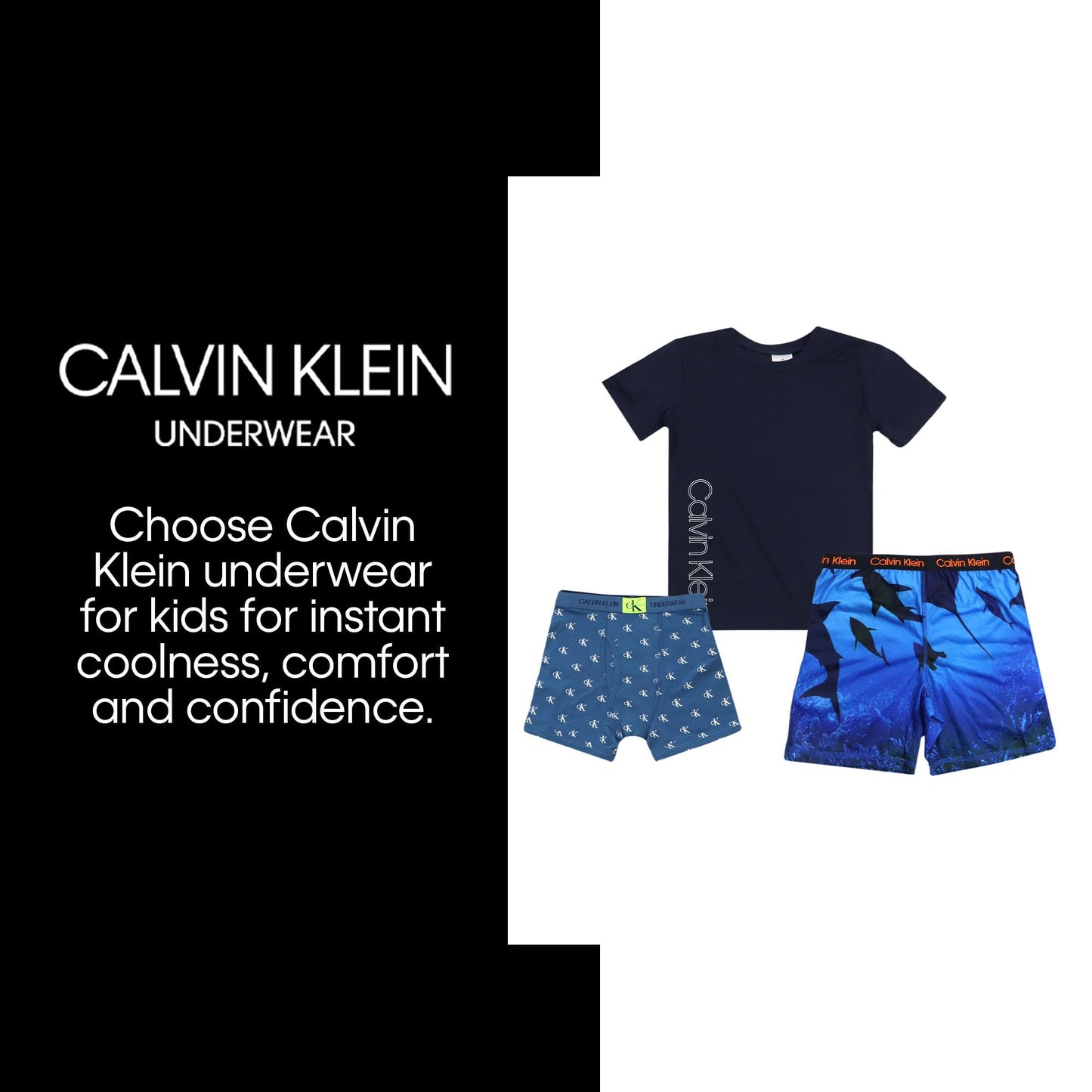 Calvin Klein Boys' Two Piece Sleepwear Top and Bottom Pajama Set